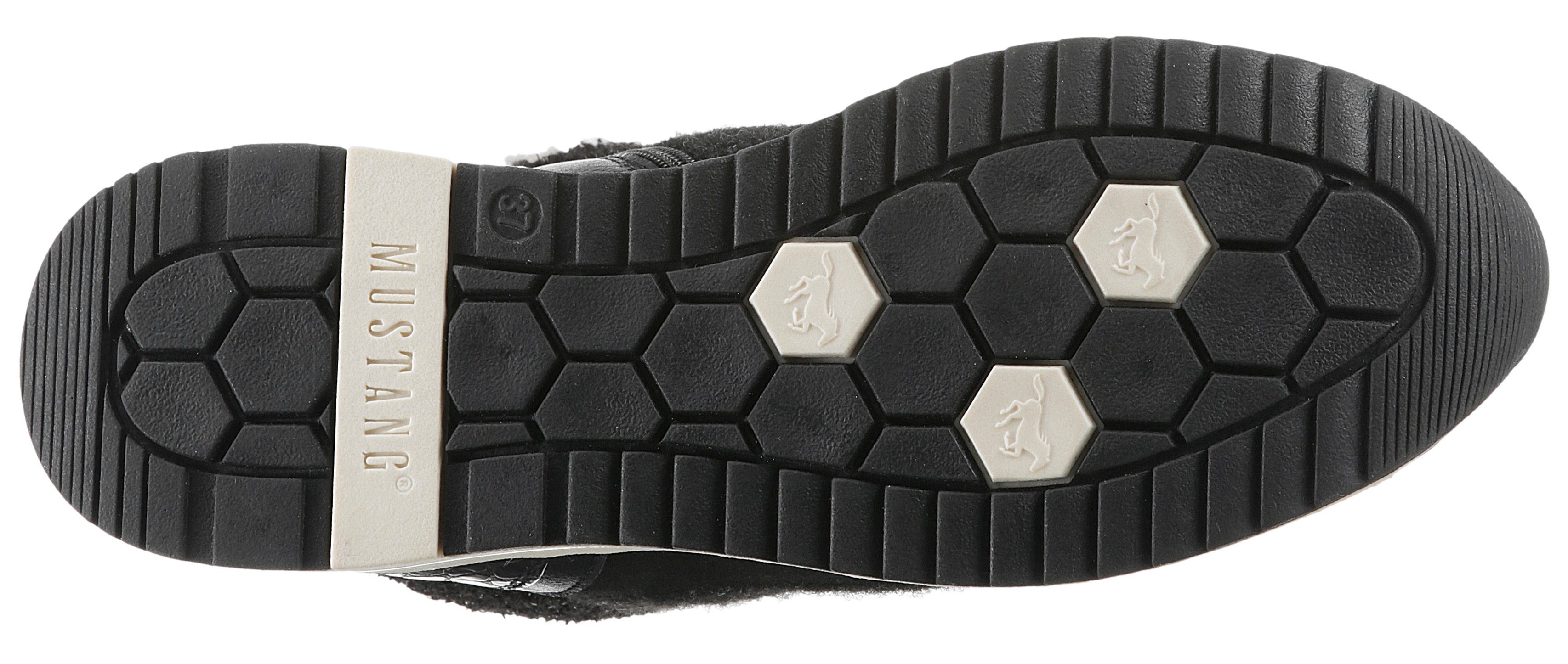 Mustang Shoes Winterlaarzen met beleg in kroko-look