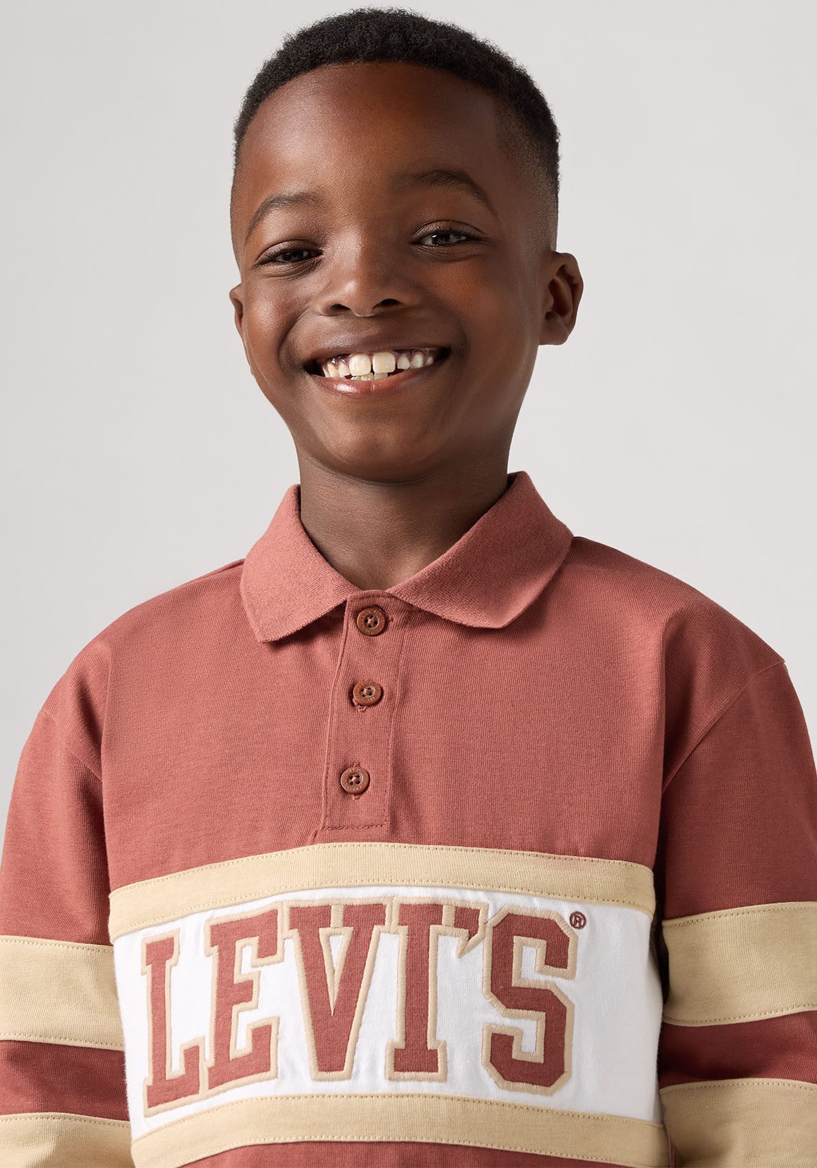 Levi's Kidswear Poloshirt met lange mouwen LVB RELAXED LS POLO met merkopschrift voor jongens