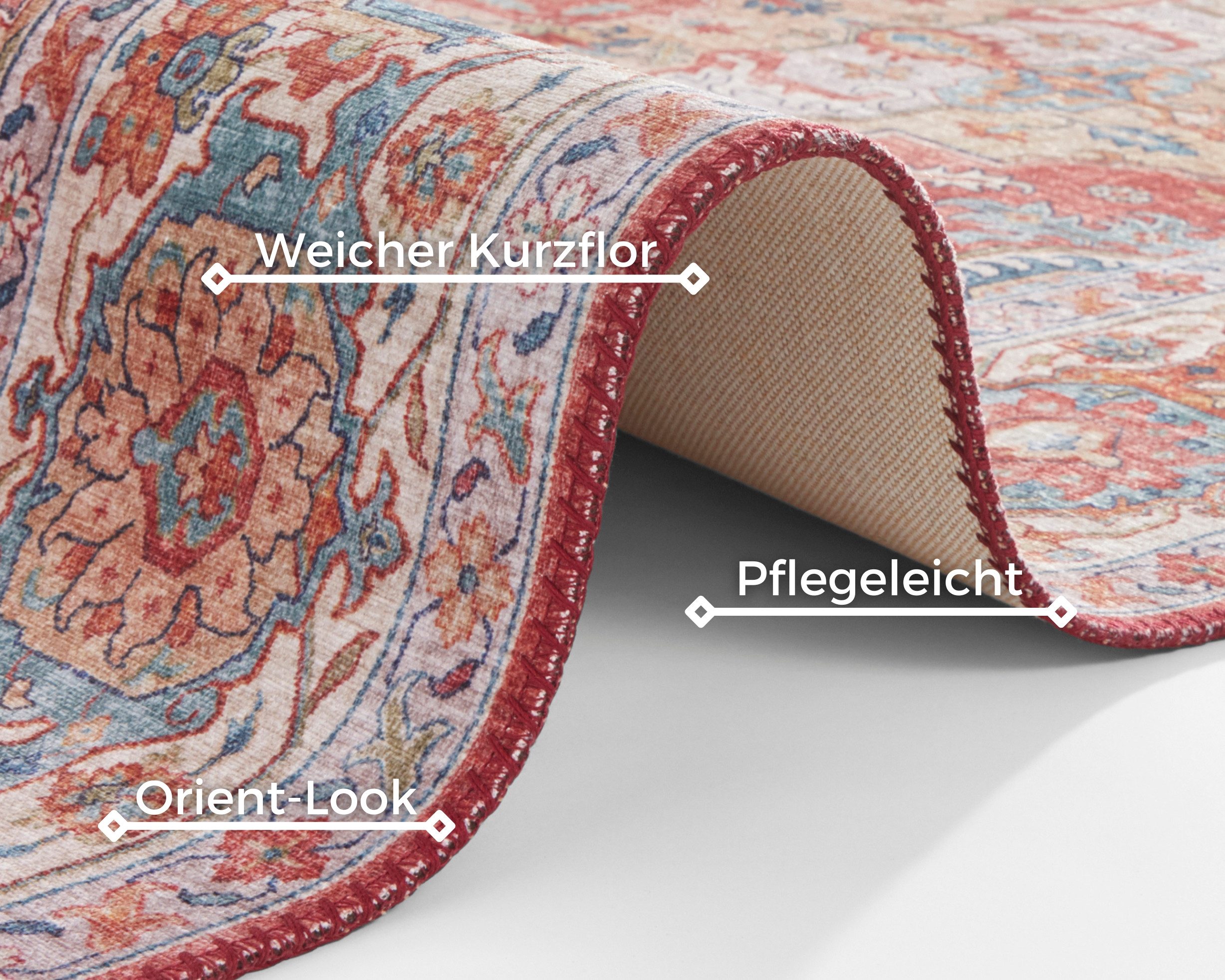 NORTHRUGS Vloerkleed Sylla Oosters, loper, vintage, woonkamer, slaapkamer, eetkamer
