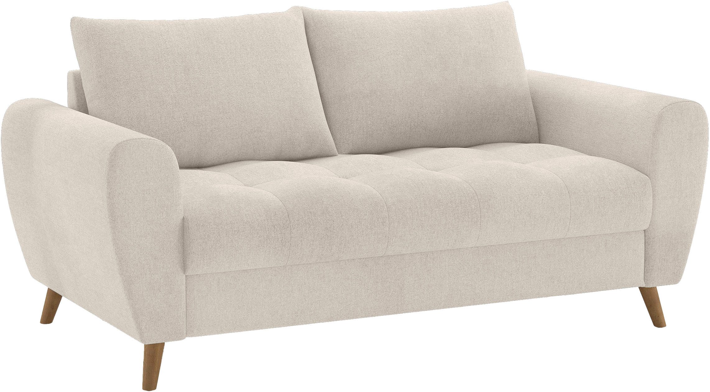 Mr. Couch 2,5-zits Blackburn II Optioneel met koudschuimvering tot 140 kg belastbaar beige, 2-zitsbanken, 180 cm