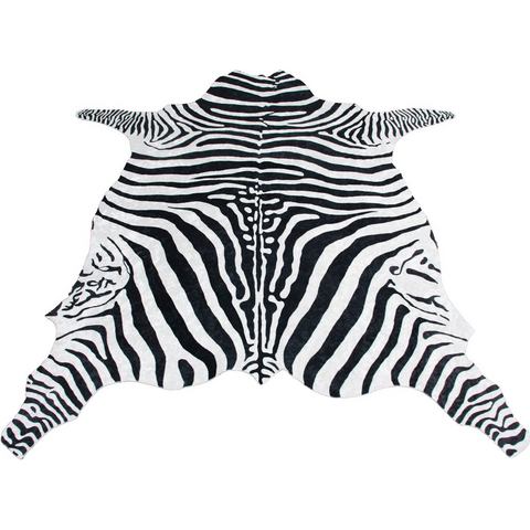 Bruno Banani Vloerkleed Zebra Vloerkleed met printdessin in vachtmodel, zebralook, woonkamer
