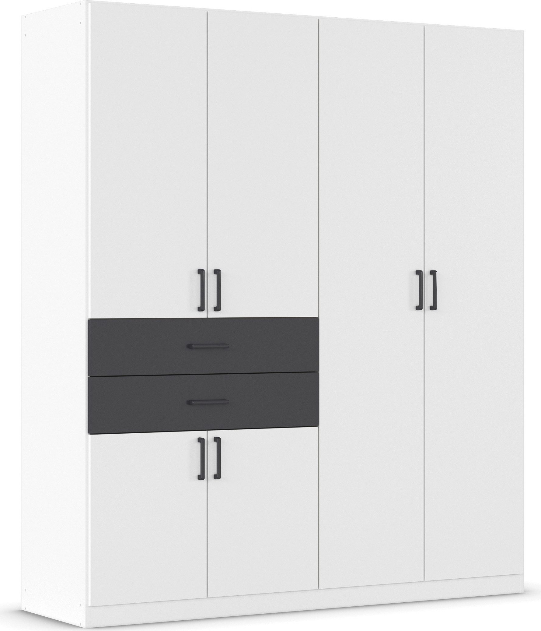 rauch Draaideurkast Kledingkast kast garderobe MAIKA met decor-front 2 lades, in verschillende breedtes, hoogtes, kleuren, made in germany