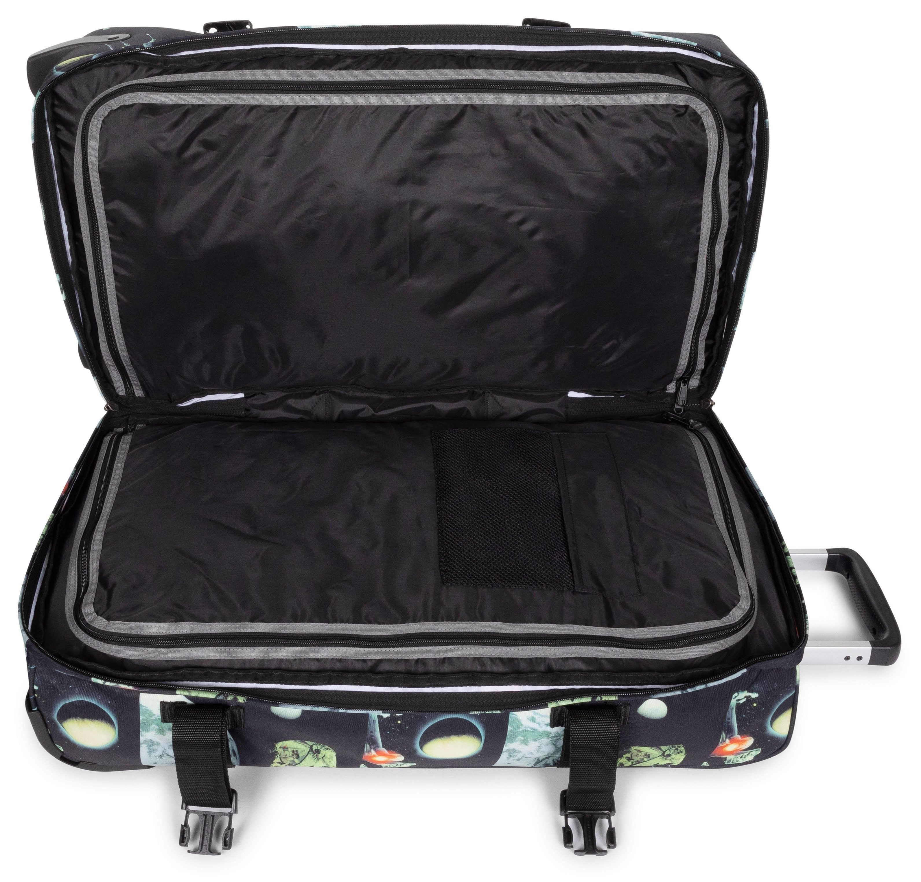Eastpak Zachte bagage trolley TRANSIT'R M SW STARS NAVY Reisbagage incheckbagage koffer middel groot met TSA-cijferslot