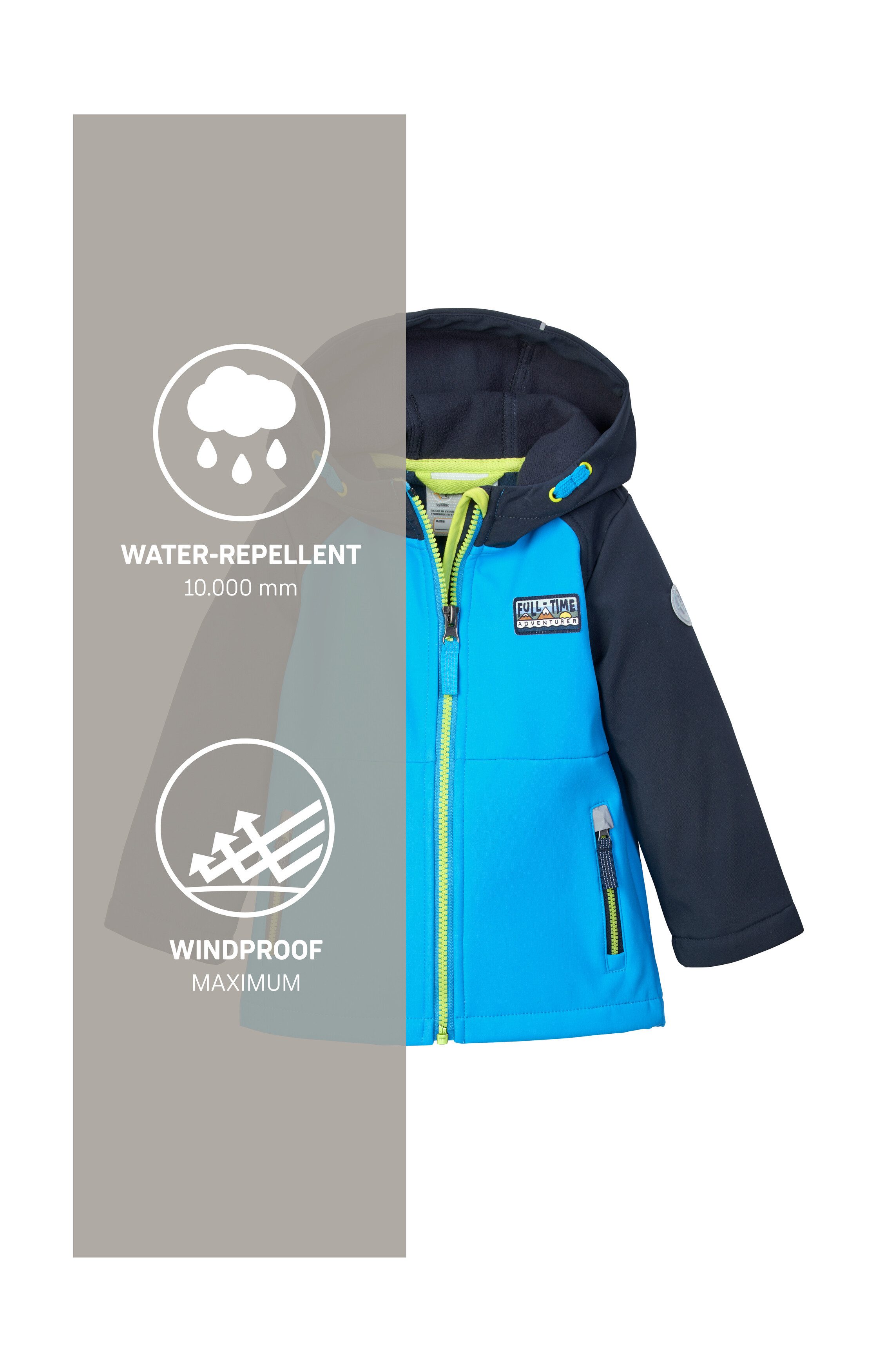 first instinct by killtec Softshell-jack FIOS 12 MNS SFTSHLL JCKT Softshelljack: waterafstotend, winddicht, PFAS-vrij geïmpregneerd