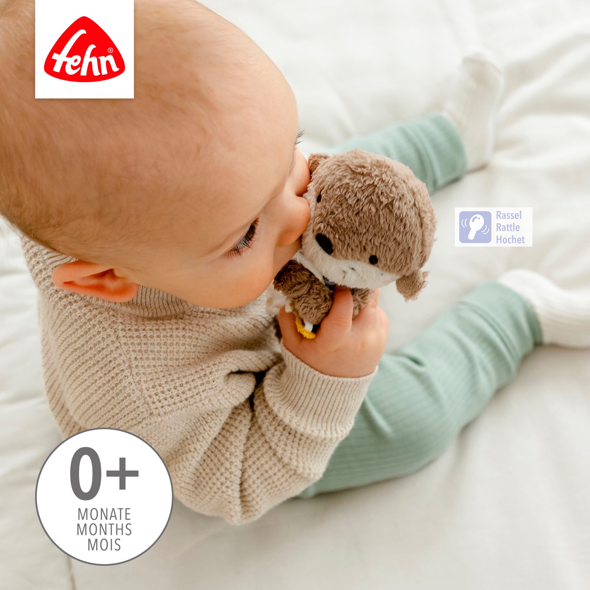 Fehn Grijpspeeltje Otter Theo, stok grijpring Otter