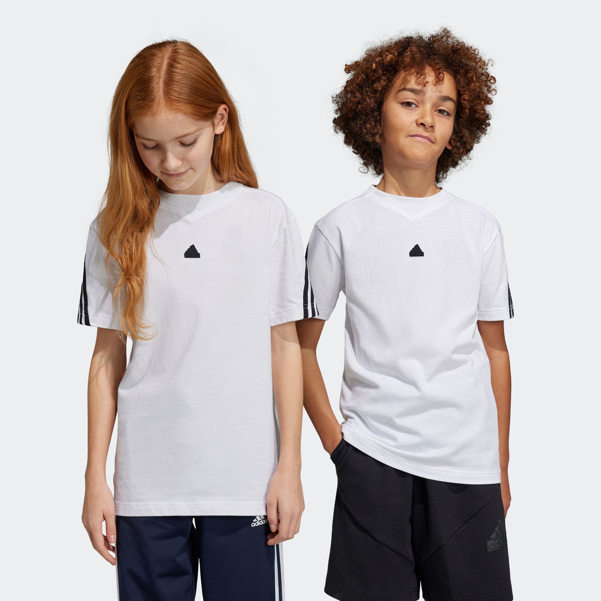 adidas Sportswear T-shirt U FI 3S T jongens t-shirts maat 152 wit