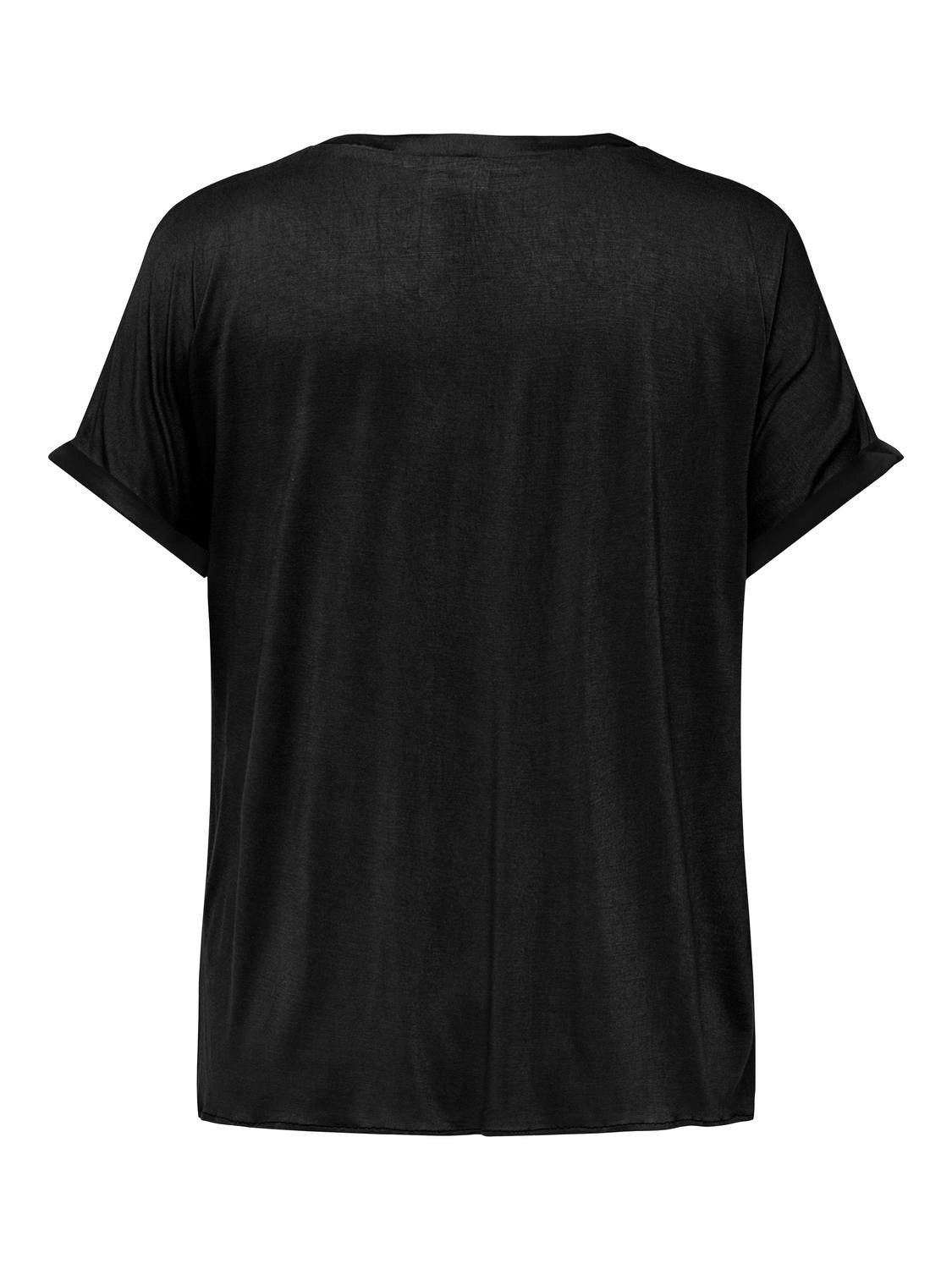 ONLY CARMAKOMA Shirt met korte mouwen CARBRYNJA LIFE S S IN-ONE TOP WVN