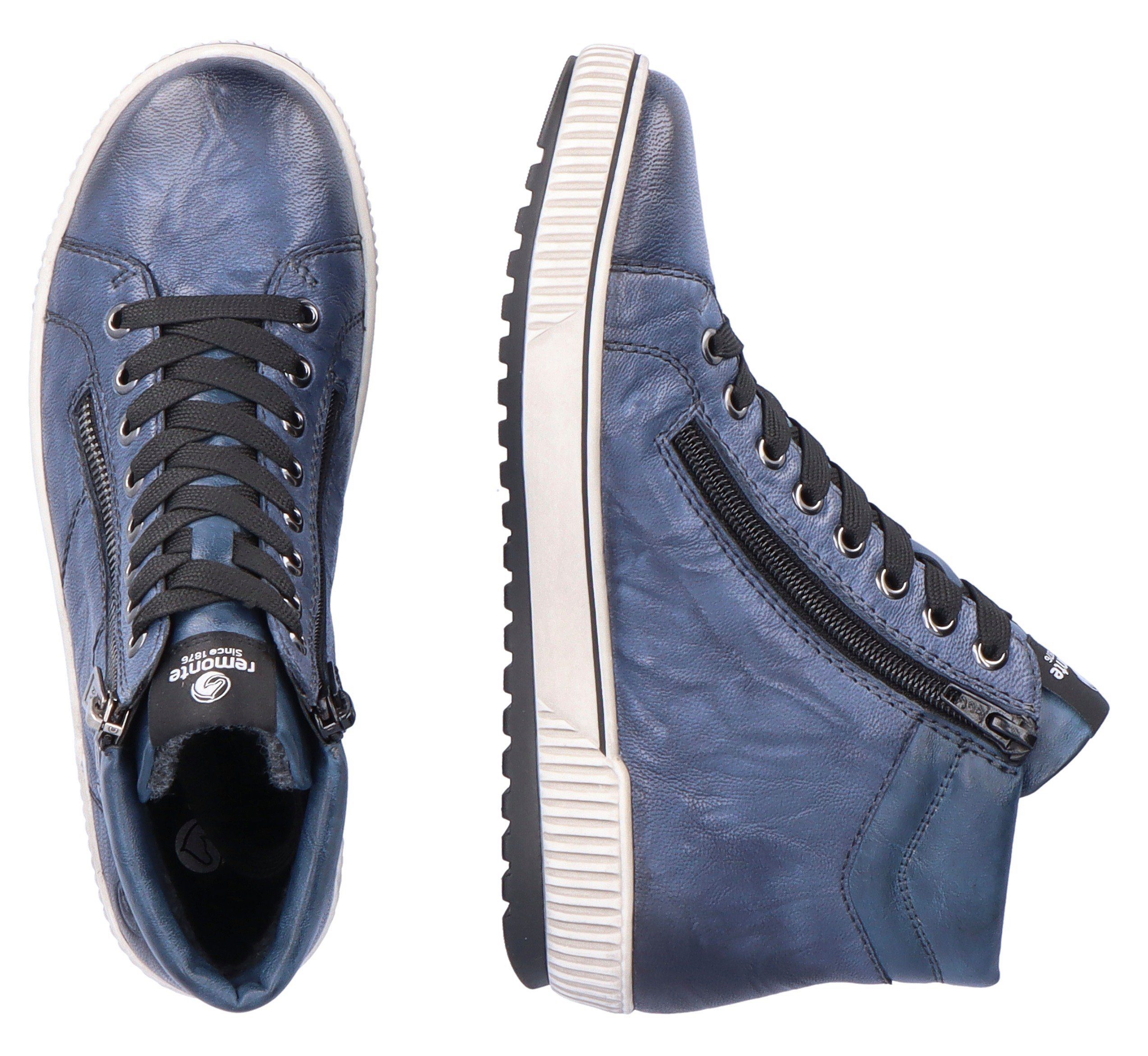 Remonte Veterschoenen platform, lace-up ankle boots, boots in crash look