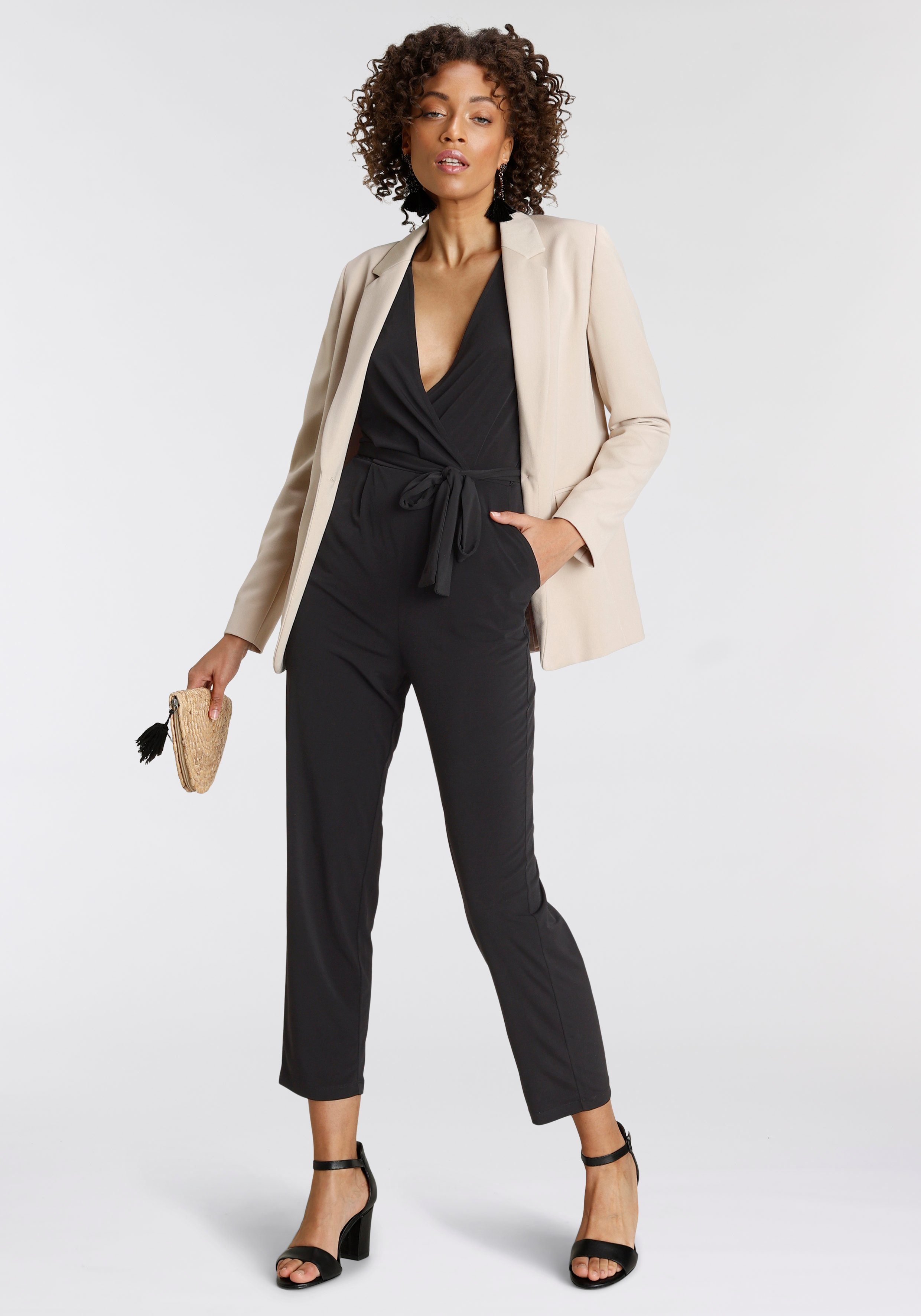 Tamaris Jumpsuit met bindceintuur nieuwe collectie