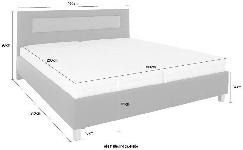 Westfalia Polsterbetten Gestoffeerd bed