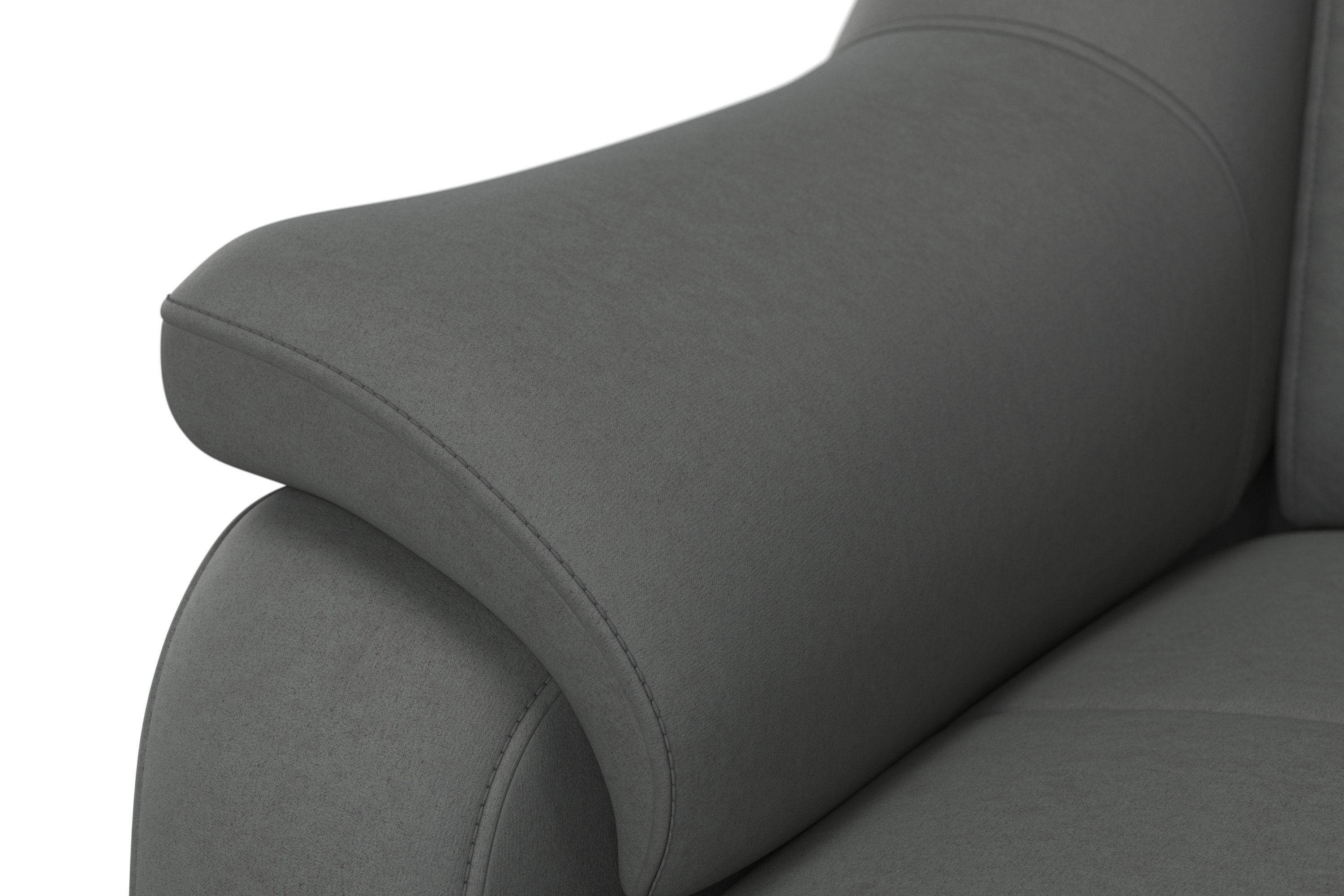 sit&more Hoekbank Freetown L-vorm met verstelbare hoofdsteun en comfortabele binnenvering
