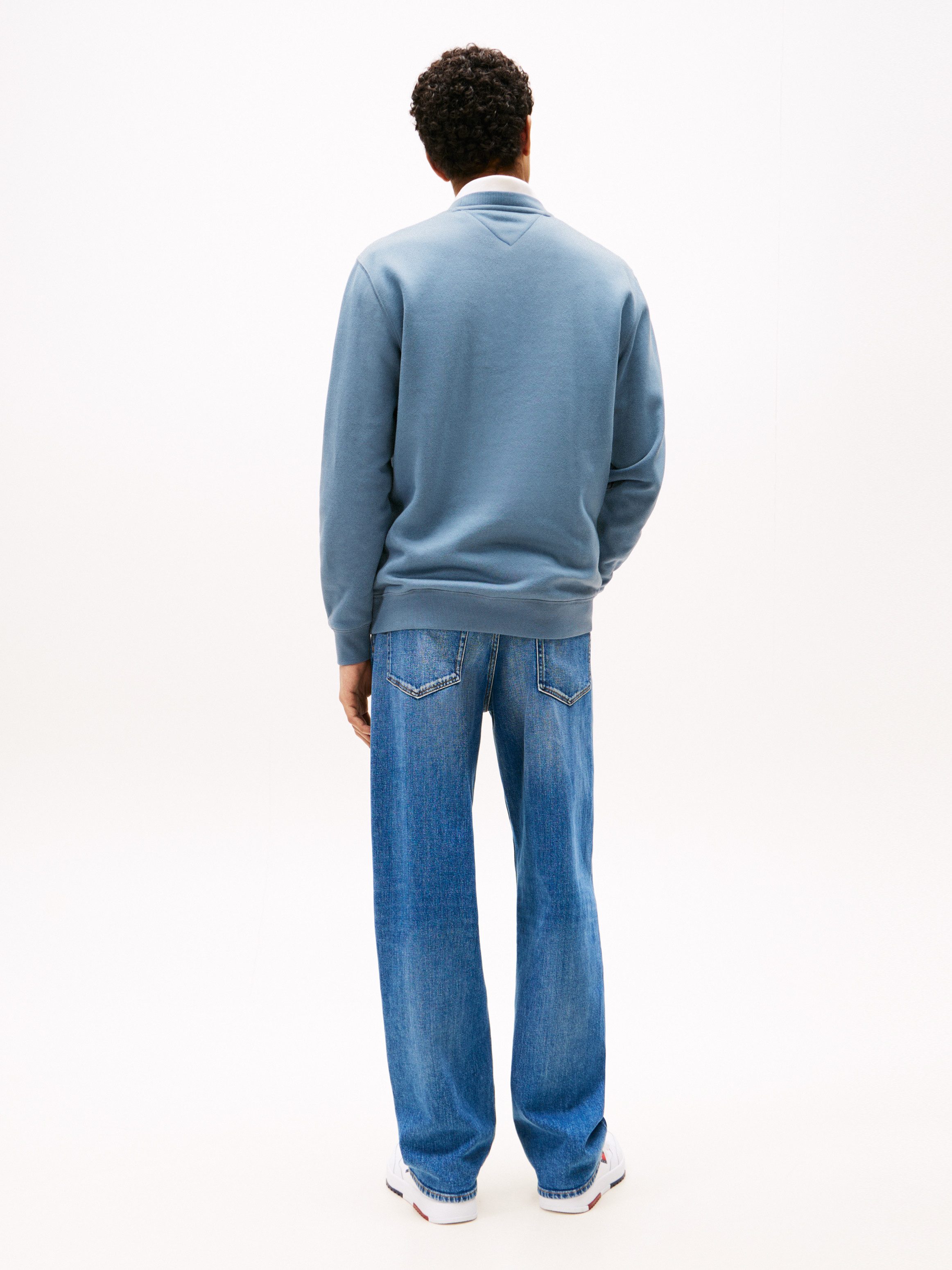 TOMMY JEANS Sweatshirt TJM REG S FLAG CREW Met geborduurd merklogo op borsthoogte