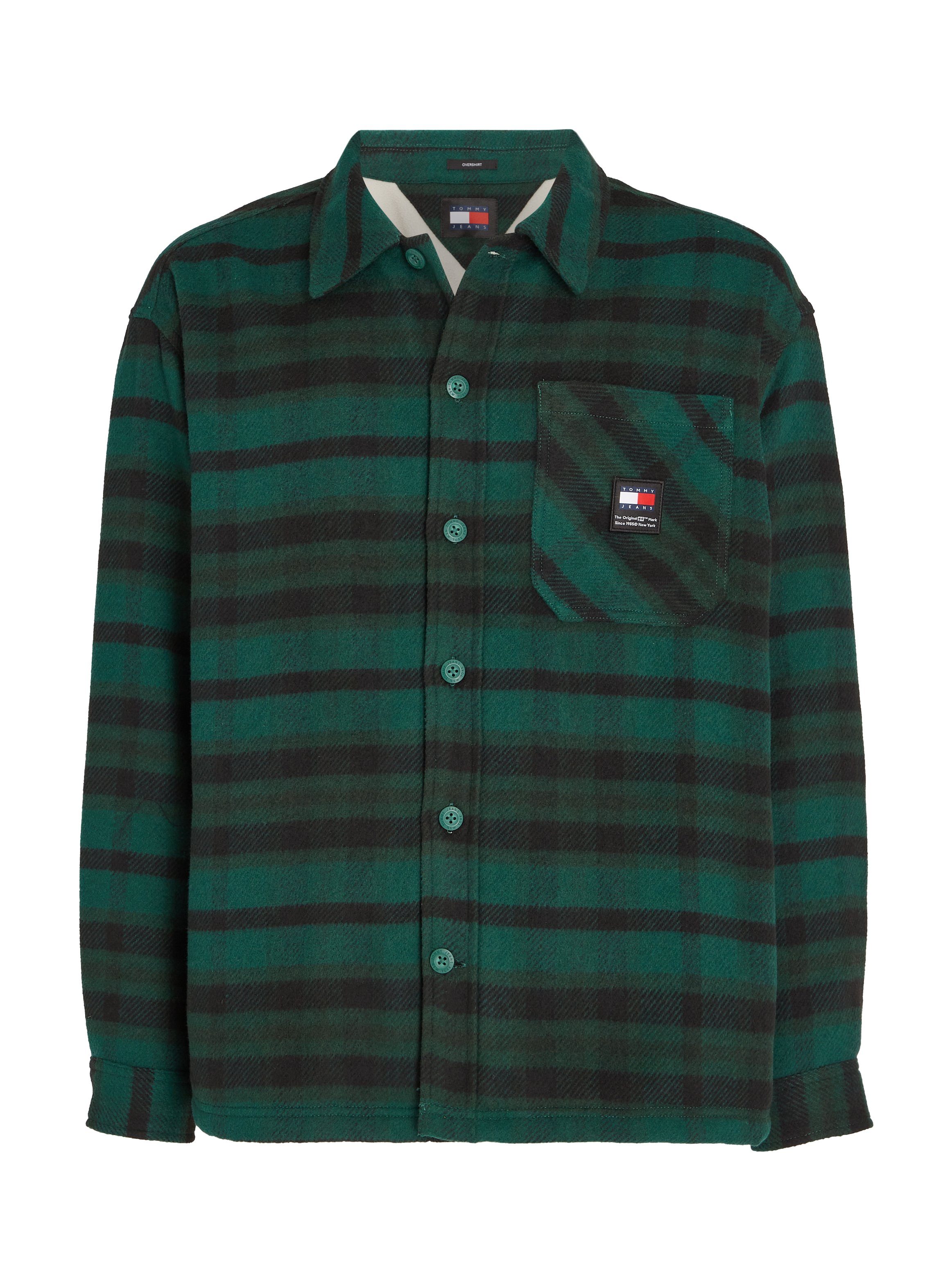 TOMMY JEANS Fleecehemd TJM FLEECE LINED CHECK SHIRT EXT