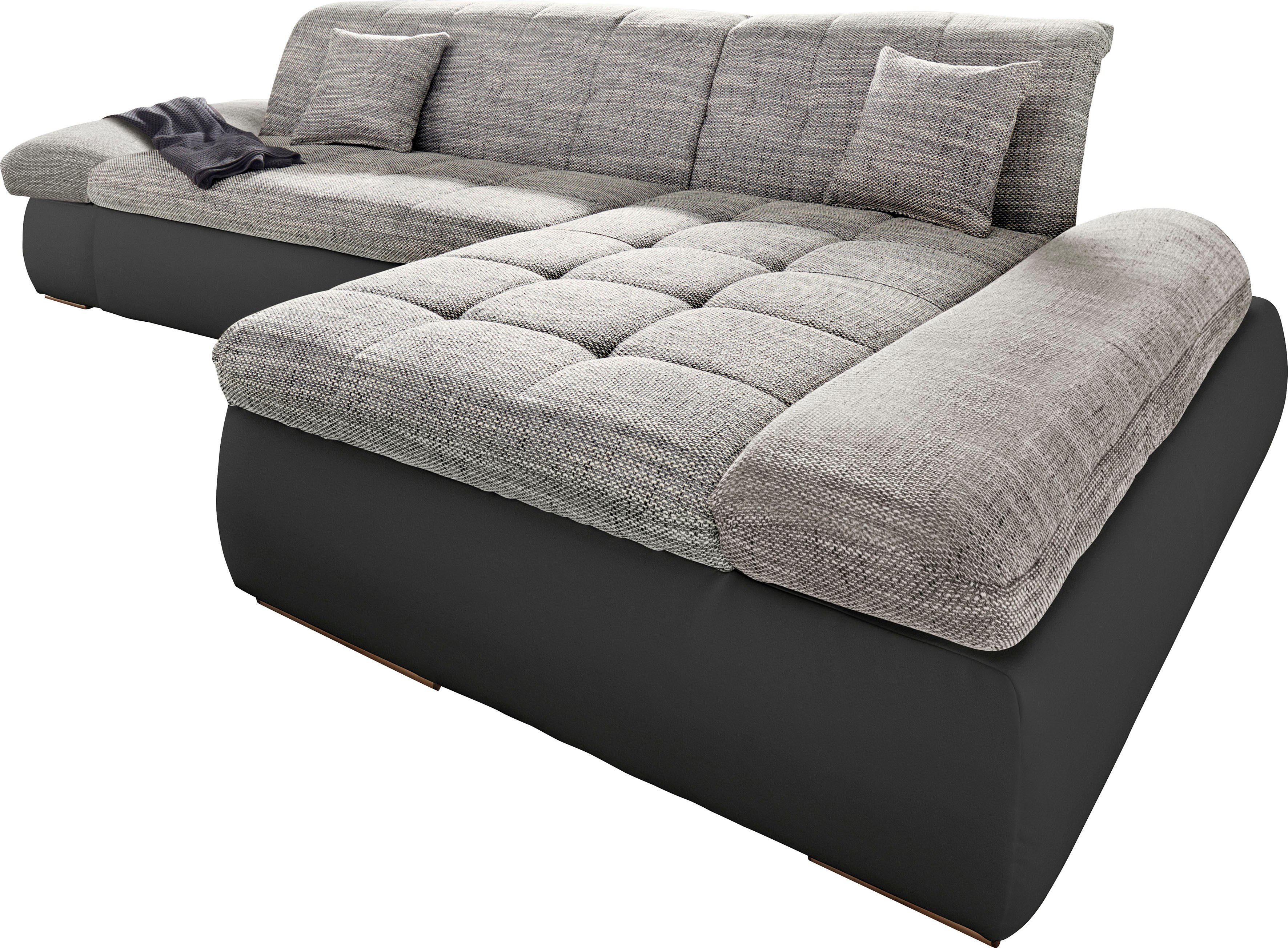 DOMO collection Hoekbank PB Moric optioneel met slaapfunctie en armsteunverstelling U-vorm