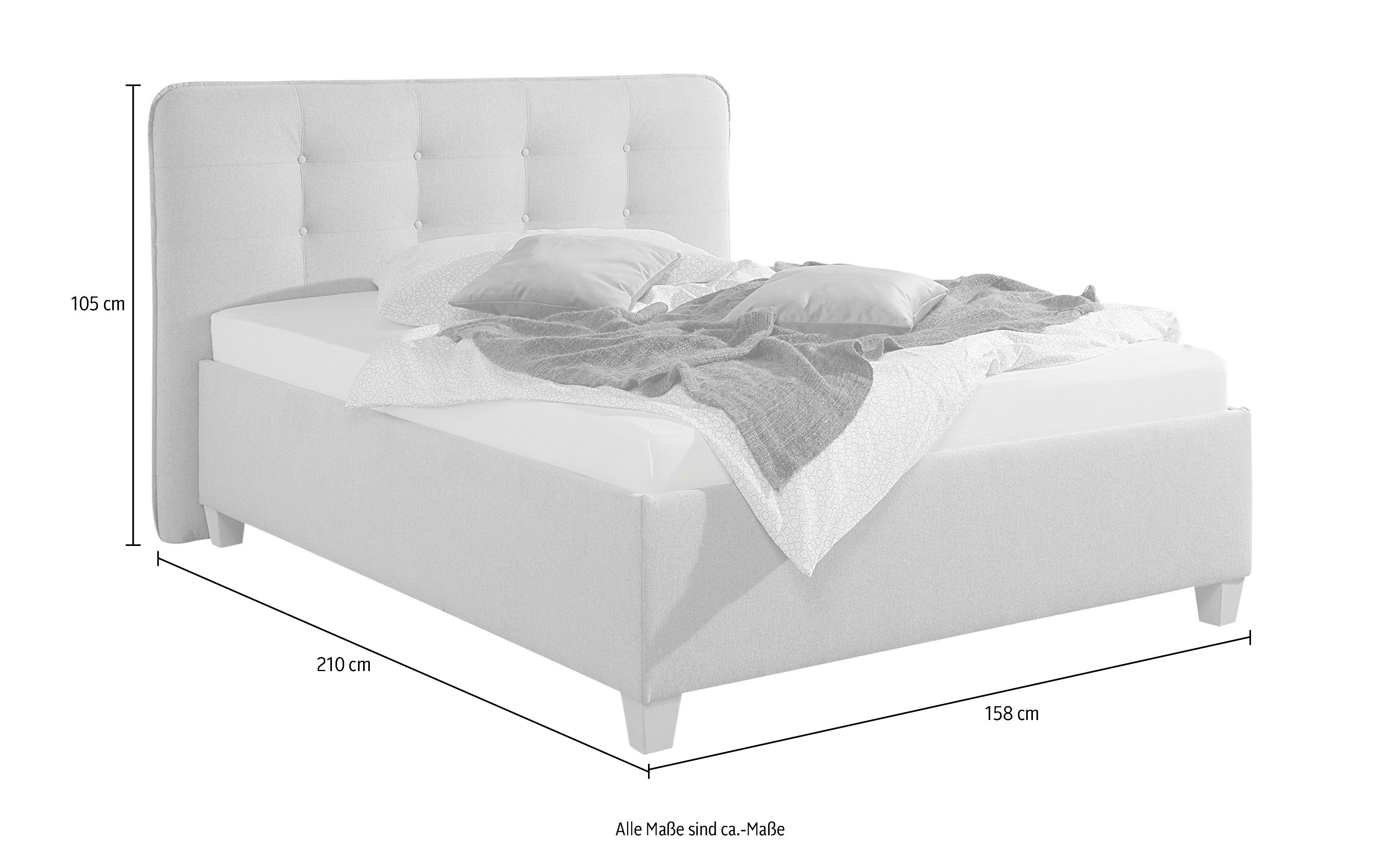 Maintal Gestoffeerd bed inclusief bedkist