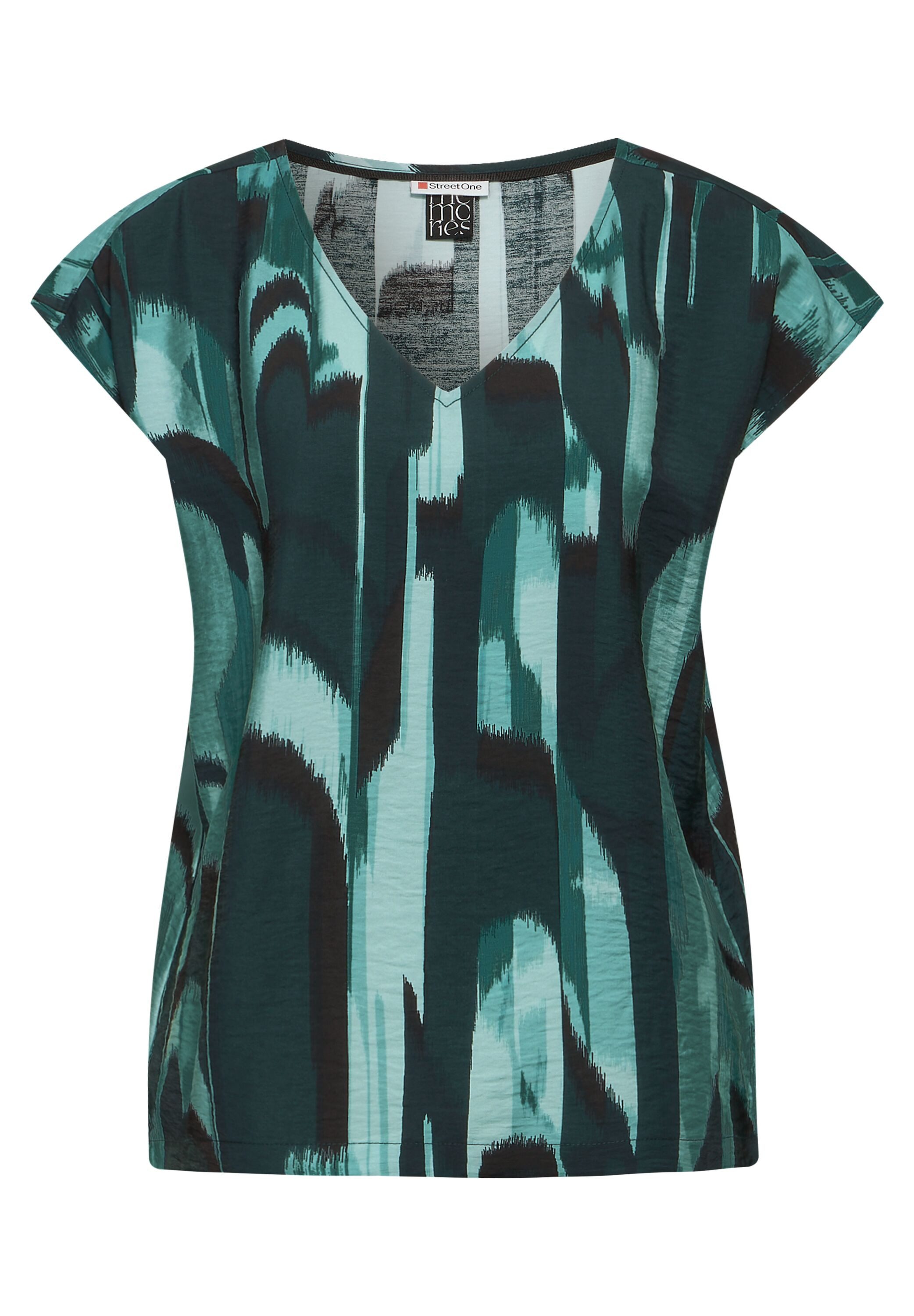 STREET ONE Blouse met korte mouwen met print all-over