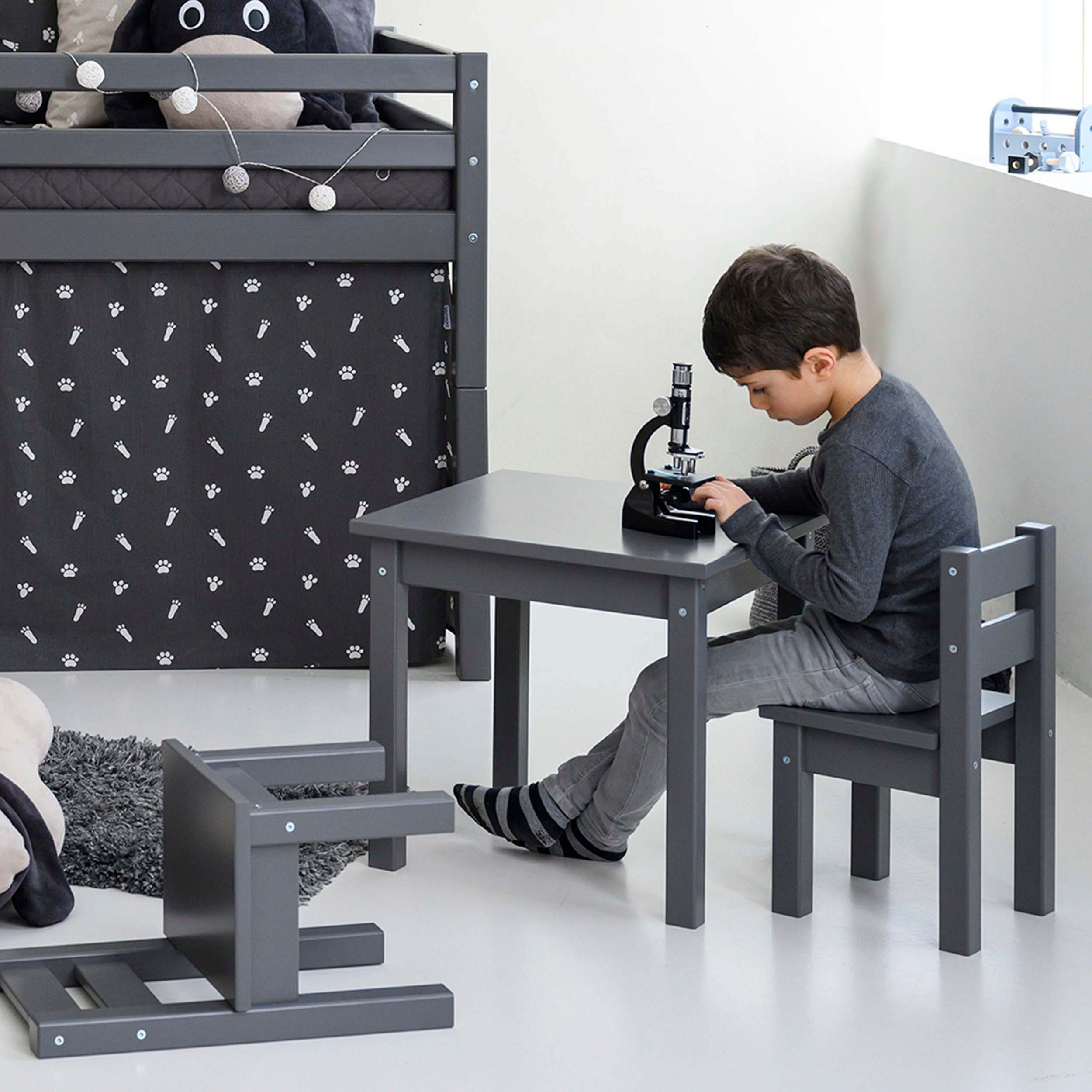 Hoppekids Kinderzithoek MADS kinderzithoek in vele kleuren, met een stoel (set, 2-delig) bankjes & fauteuils grijs