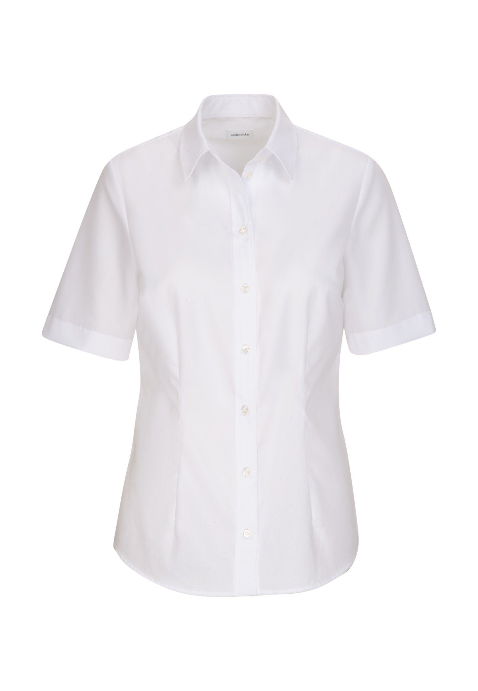 seidensticker Overhemdblouse Zwarte roos 1/2 kraag uni