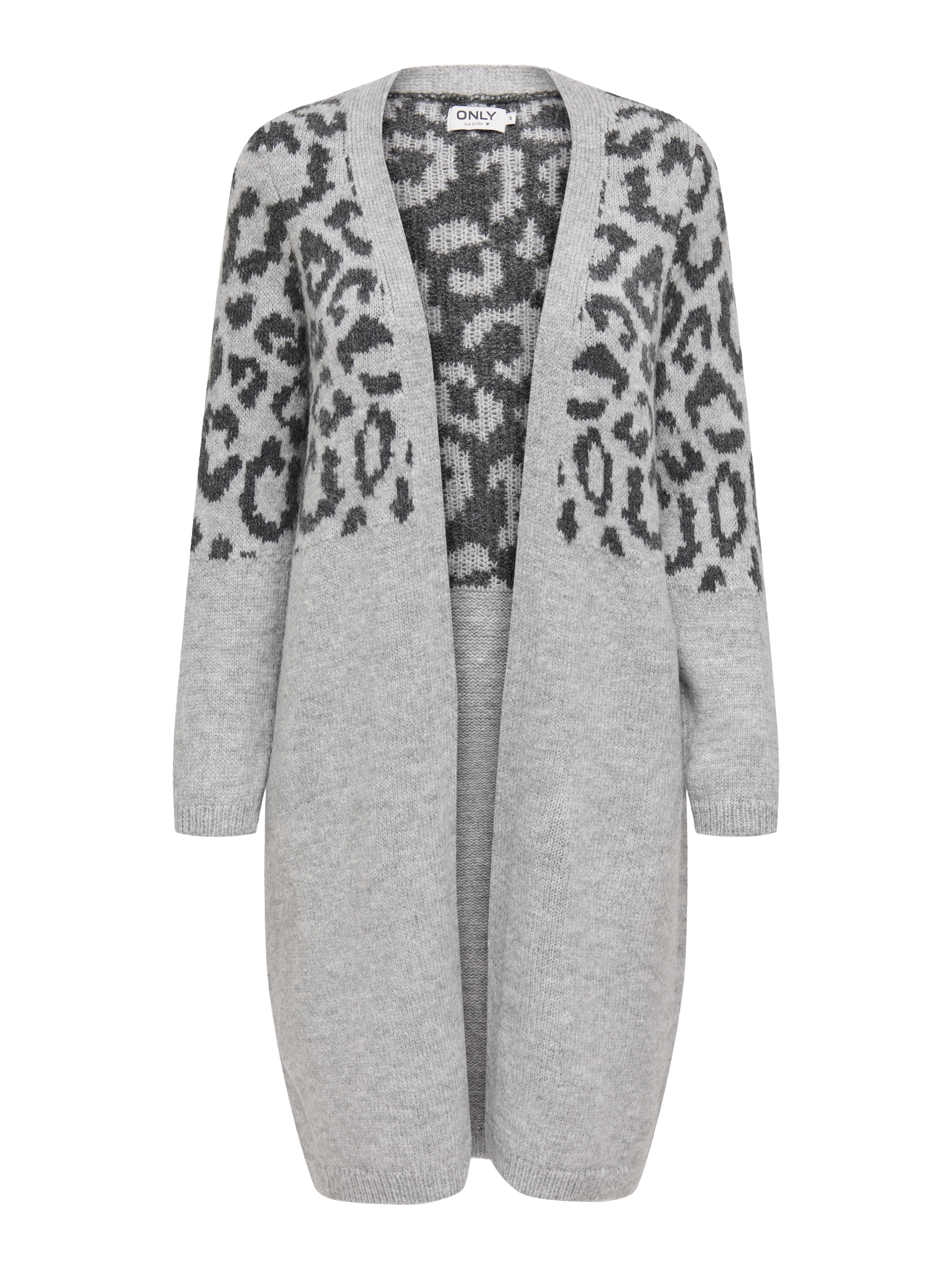 Only Vest ONLJADE ANIMAL LS CARDIGAN CC KNT