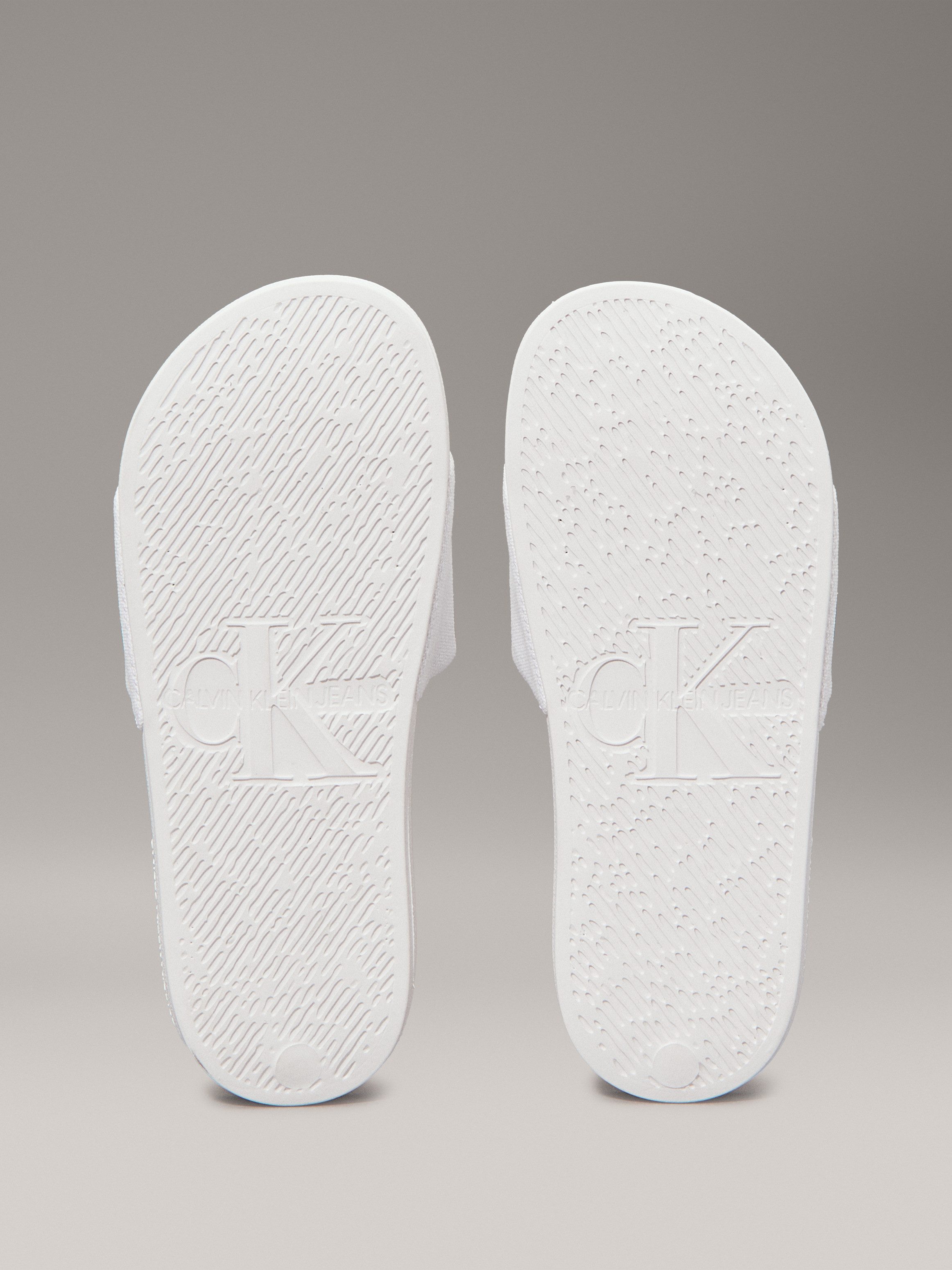 Calvin Klein Slippers SLIDE MONOGRAM WMNS , badschoen, slippers, zomerpantolette, strandschoen om in te stappen
