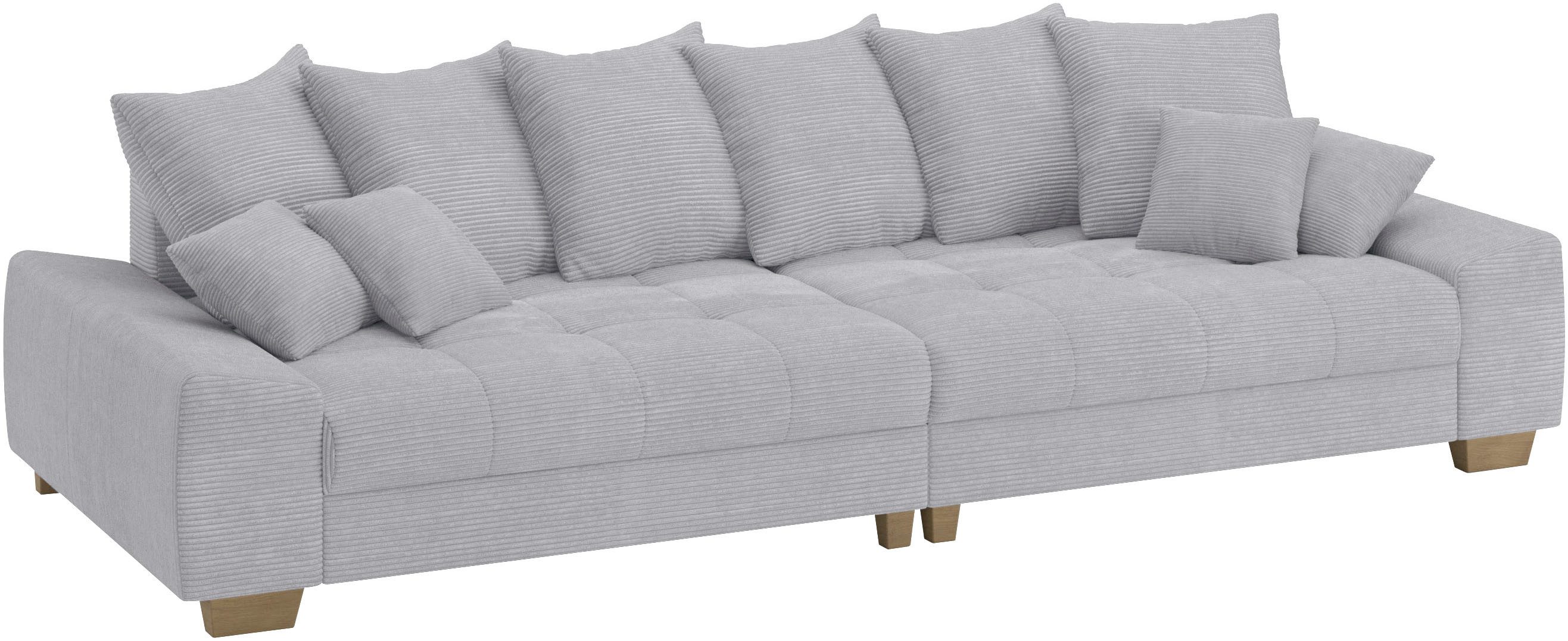Mr. Couch Megabank Nikita II Optioneel met koudschuim bekleding, tot 140 kg belastbaar grijs, xxl banken