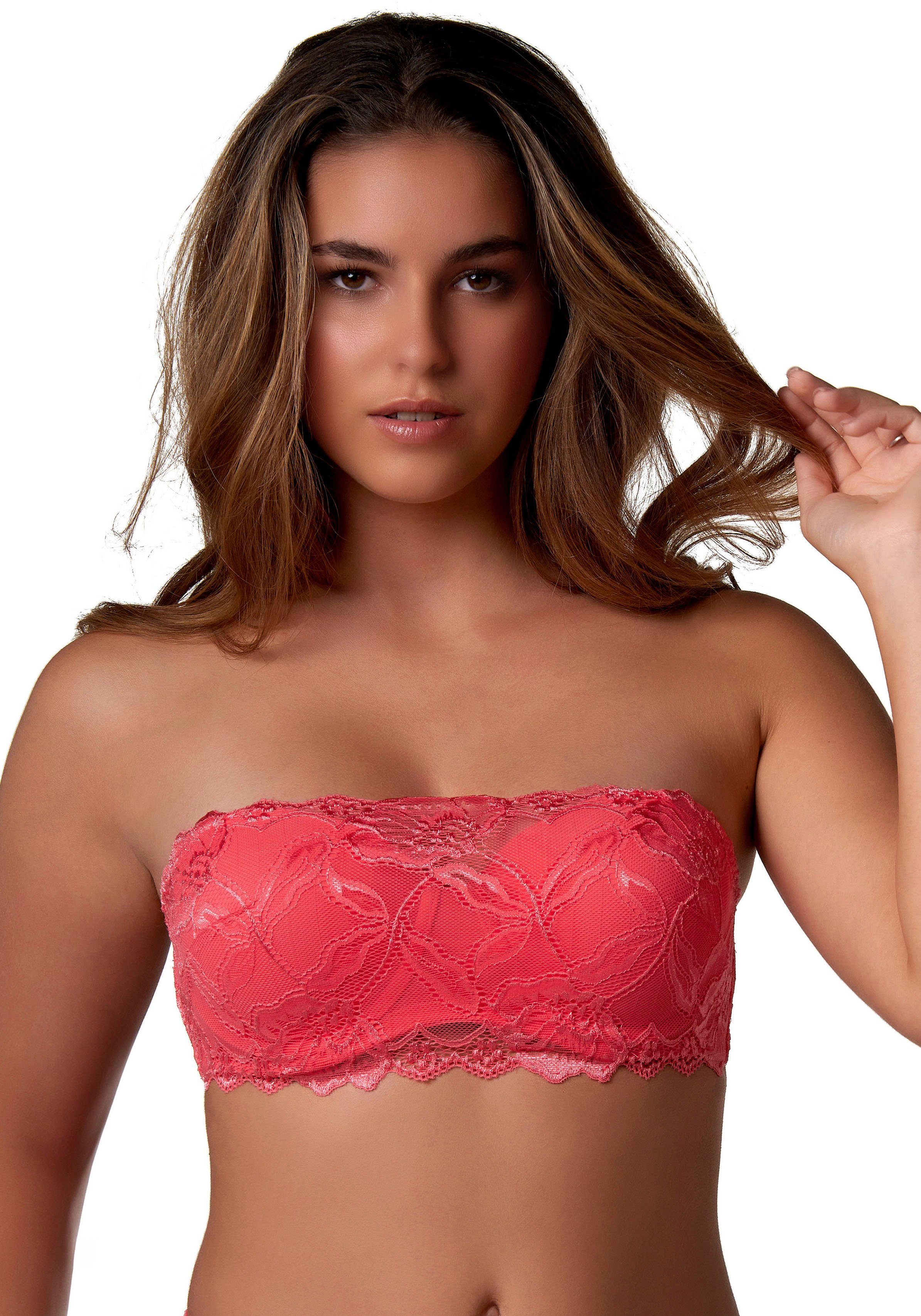 After Eden Balconette-bh ANNA met fijne kantdetails (1-delig) dames beugel bh's maat 75 B oranje