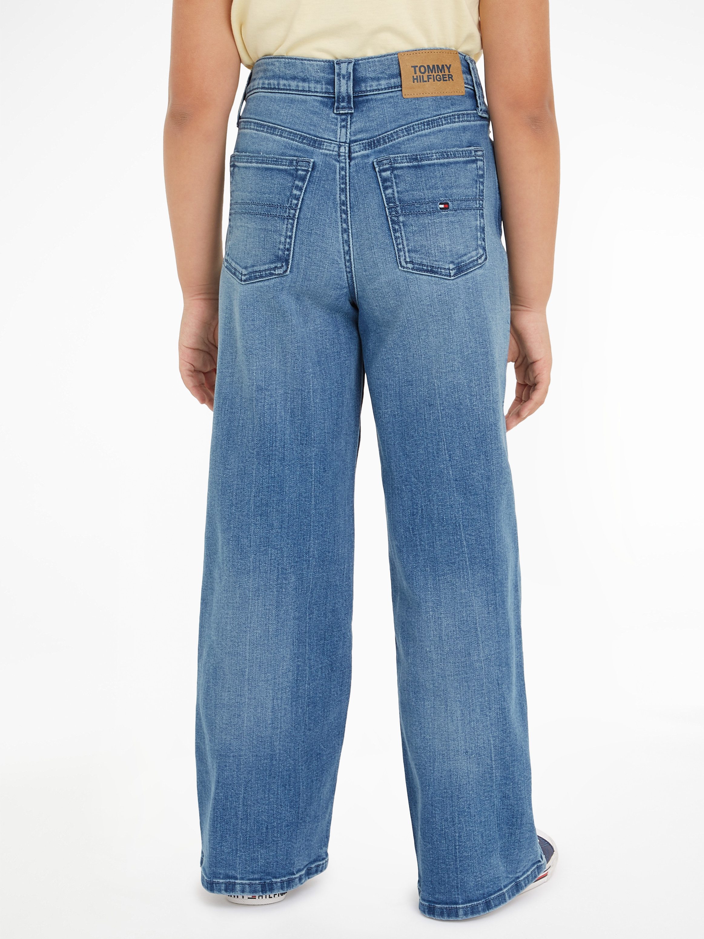 Tommy Hilfiger Straight jeans MABEL VINTAGE STRAIGHT DENIM Kinderen tot 16 jaar met logostiksel