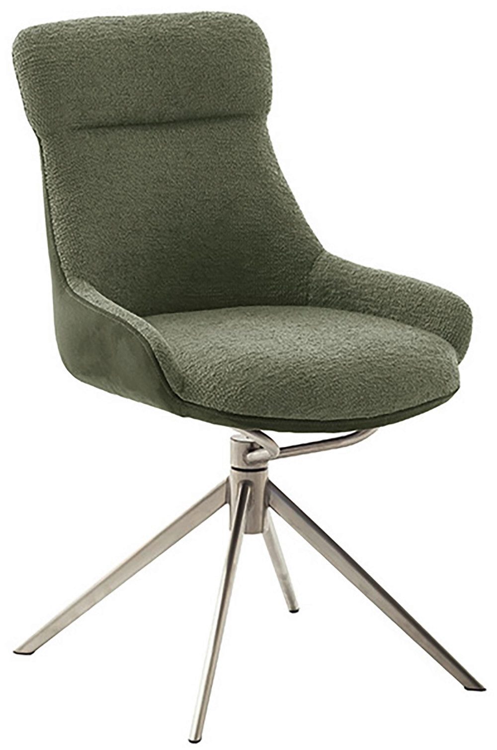 MCA furniture Eetkamerstoel Pelion (2-set), draaibaar 360°, draai- & schommelfunctie, zithoogte ca. 50 cm