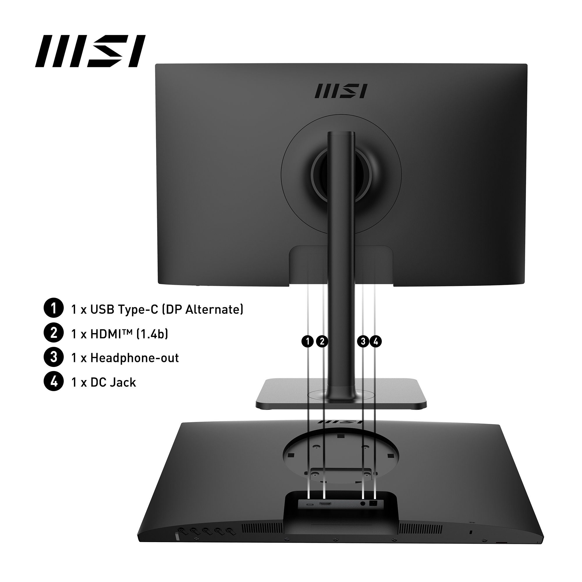 MSI Ledscherm Modern MD2412P, 60 cm / 24", Full HD