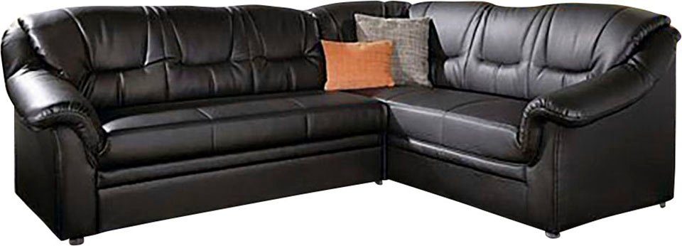 DOMO collection Hoekbank Montana, tijdloze rugsteppingen, comfortabele armleuningen, L-vorm