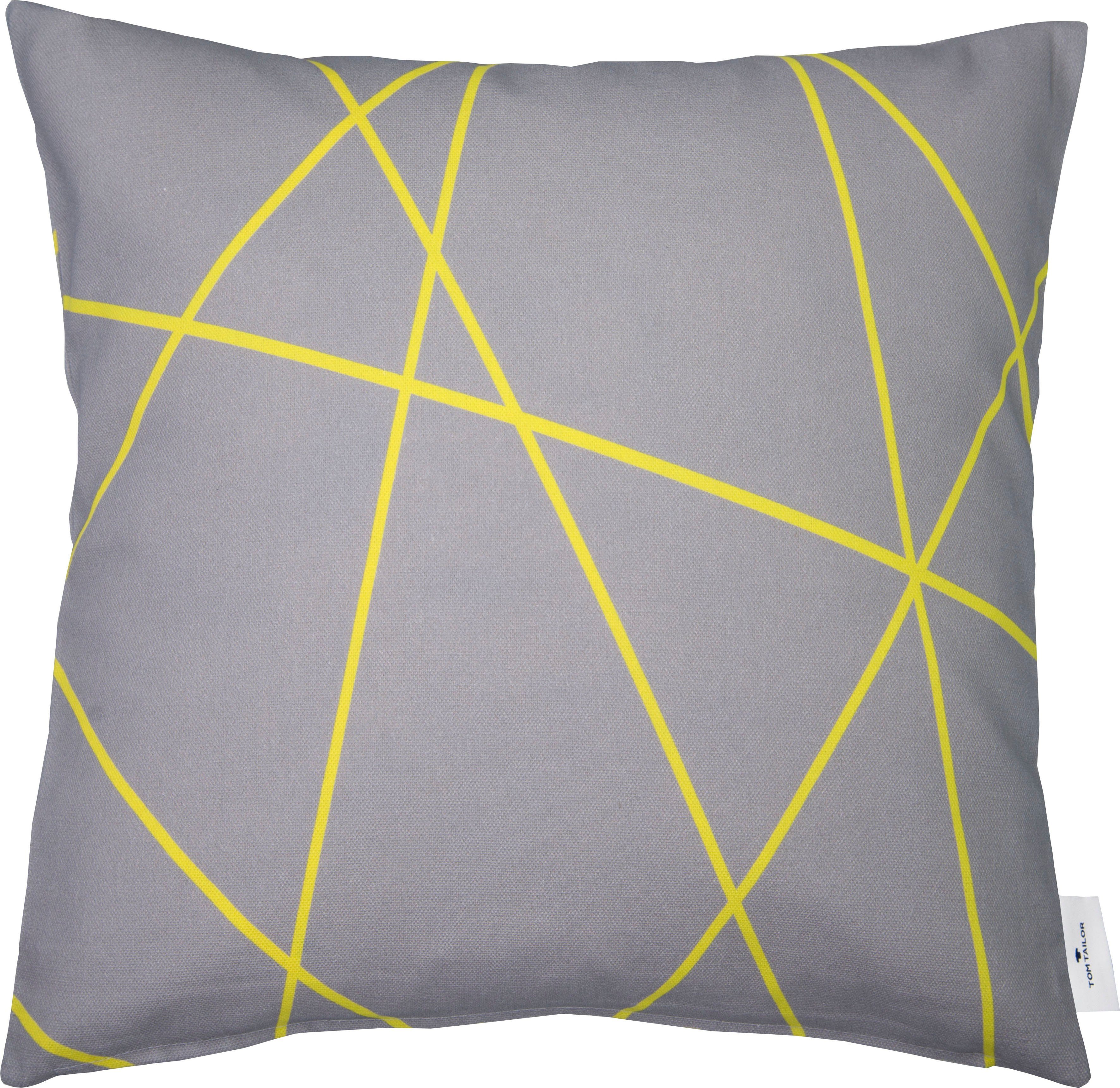 Tom Tailor Sierkussen Neon Geometric Lines met gescheiden lijnen (1 stuk)