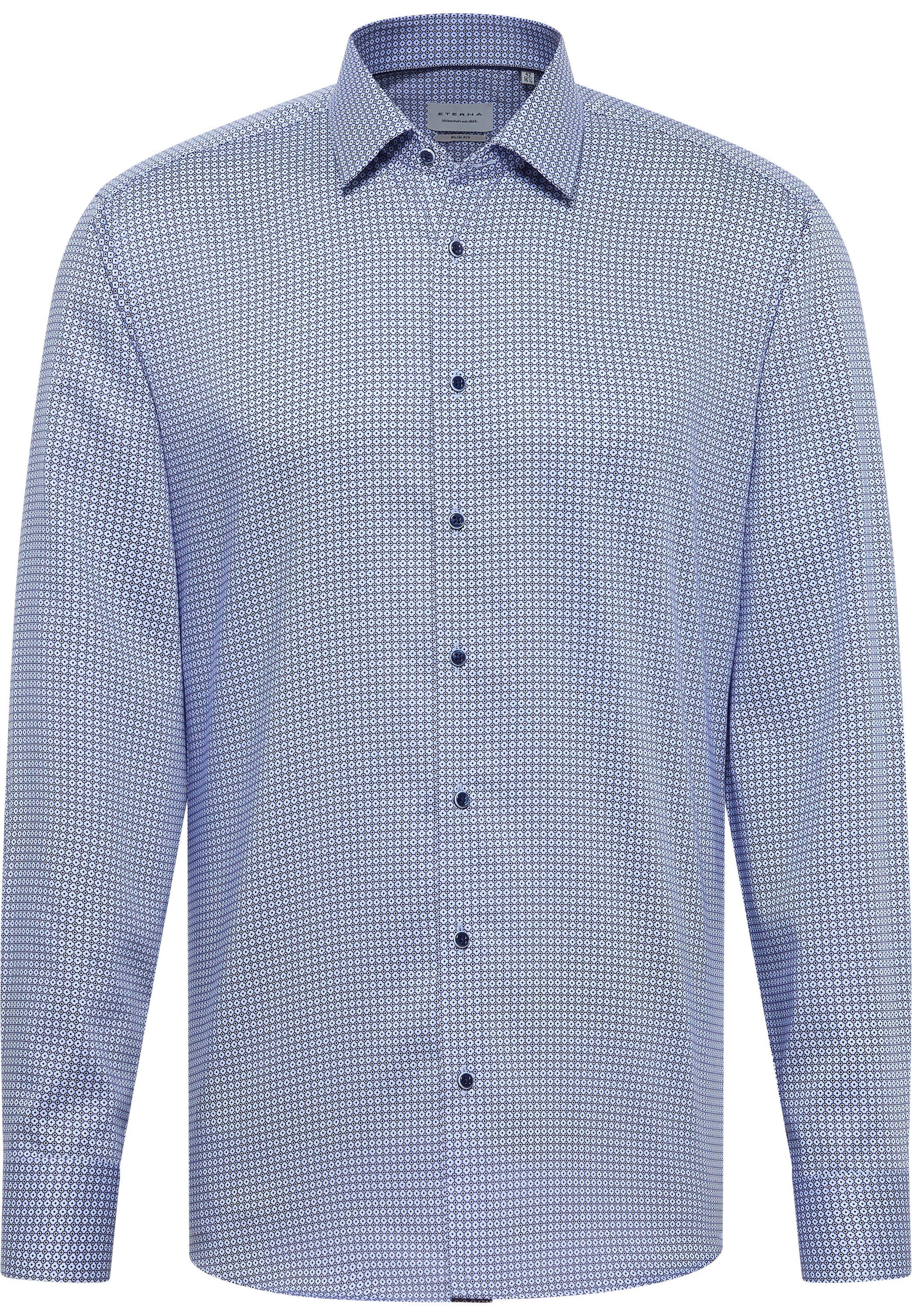 Eterna Overhemd met lange mouwen Slim fit NON IRON (strijkvrij)
