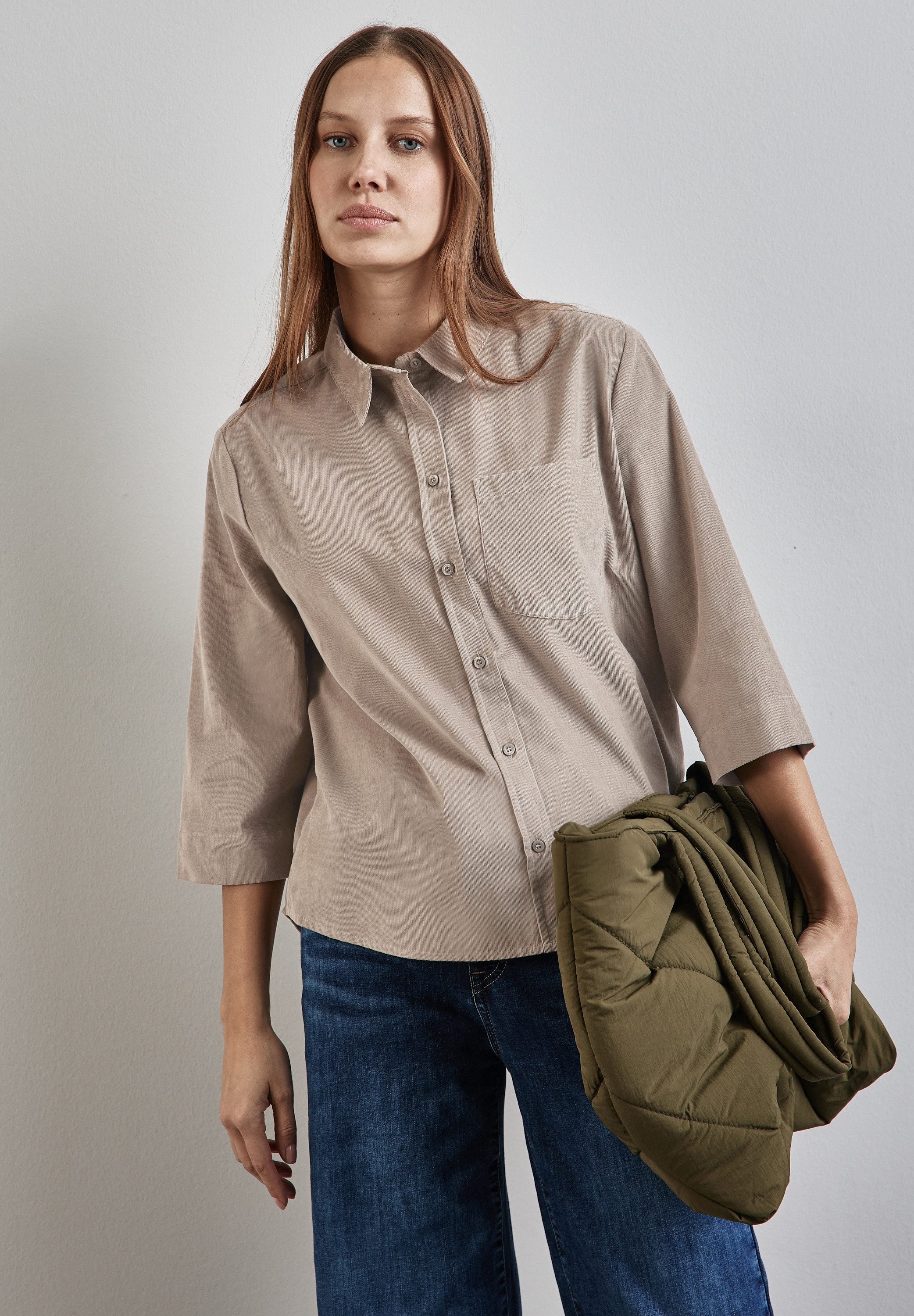 STREET ONE Blouse met lange mouwen met 3/4-mouwen