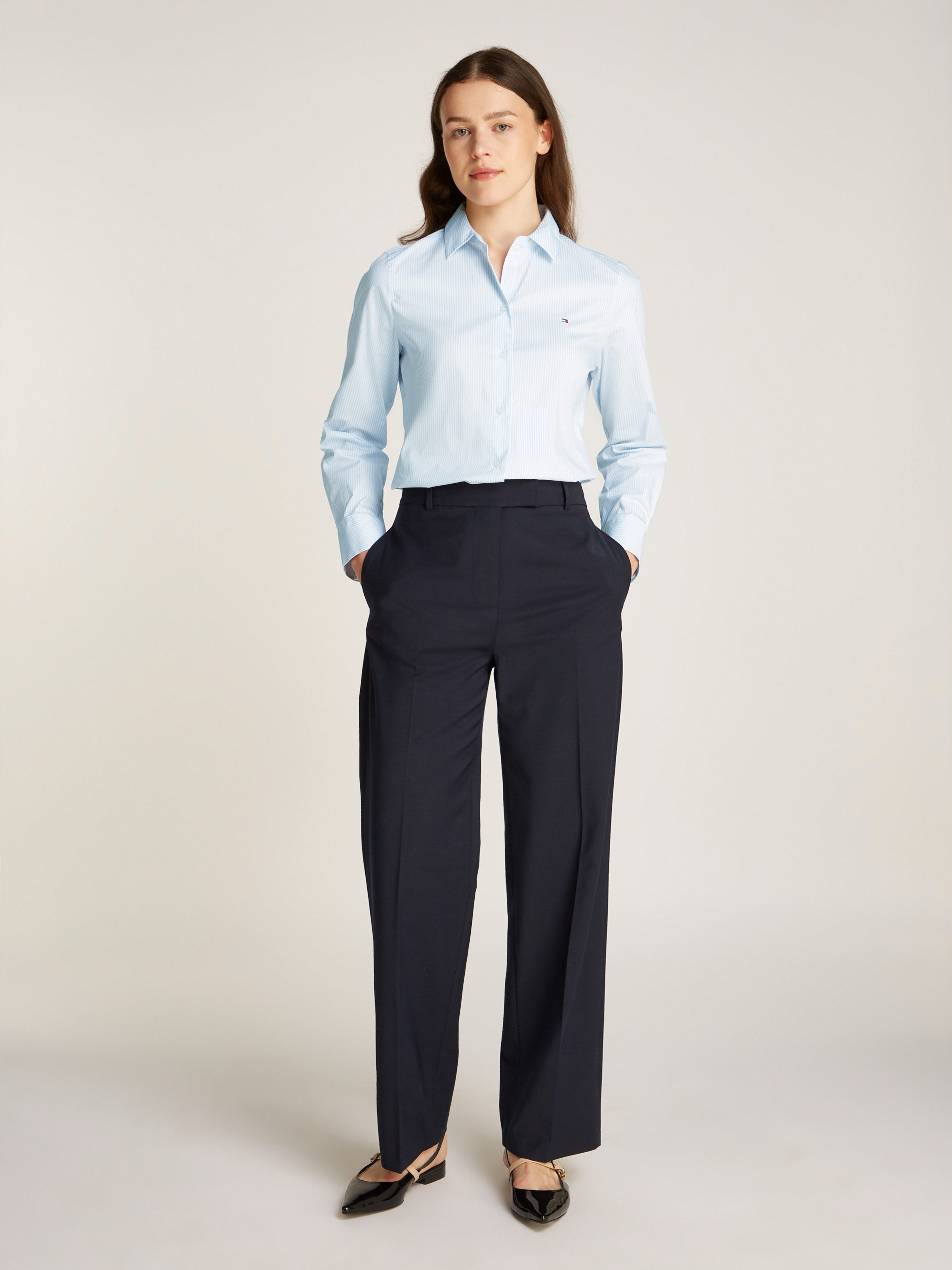 Tommy Hilfiger Overhemdblouse ESS POPLIN REGULAR SHIRT