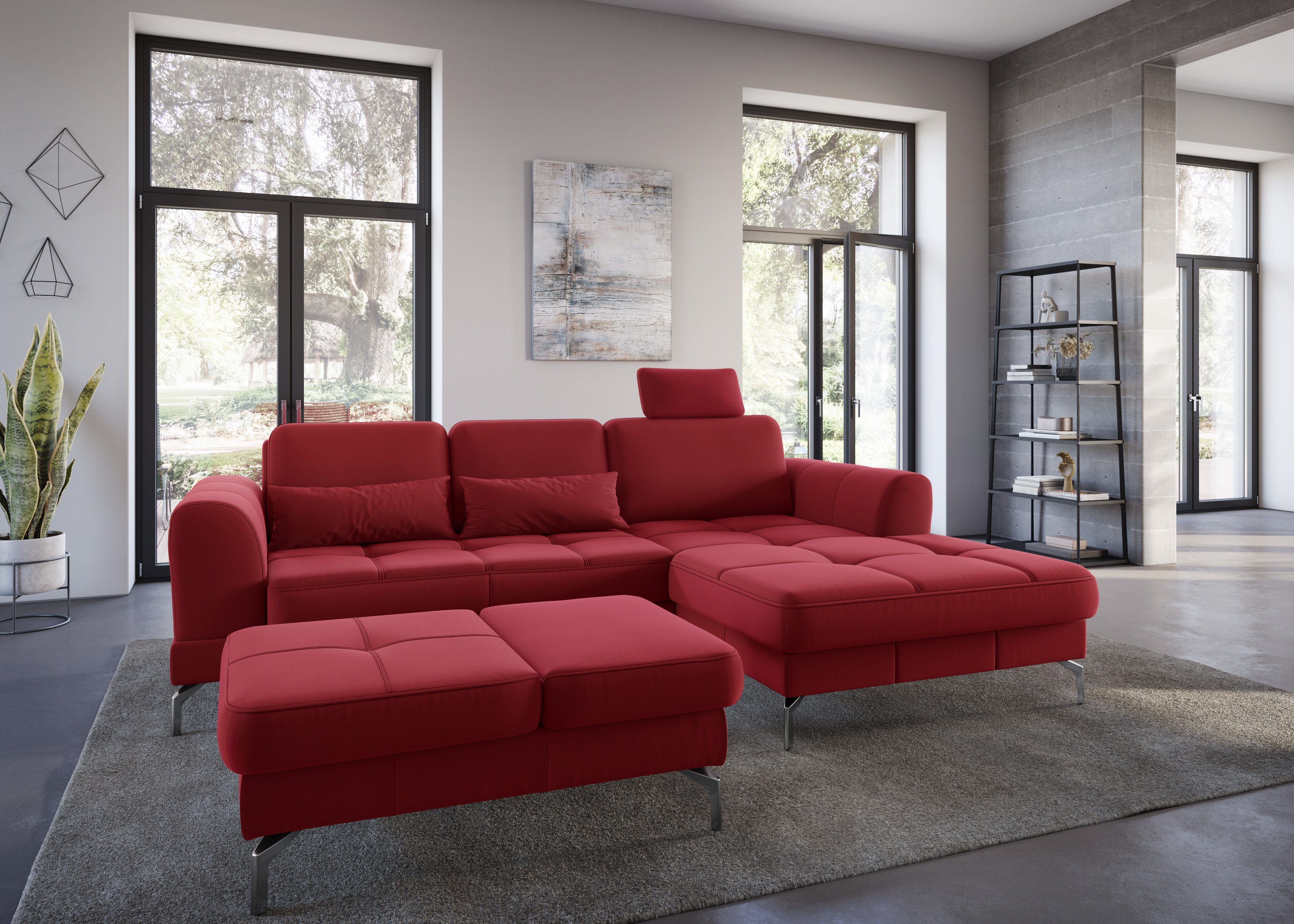 sit&more Hocker Bendigo met inklapfunctie, bodemvrijheid 15 cm, naar keuze in 2 pootkleuren
