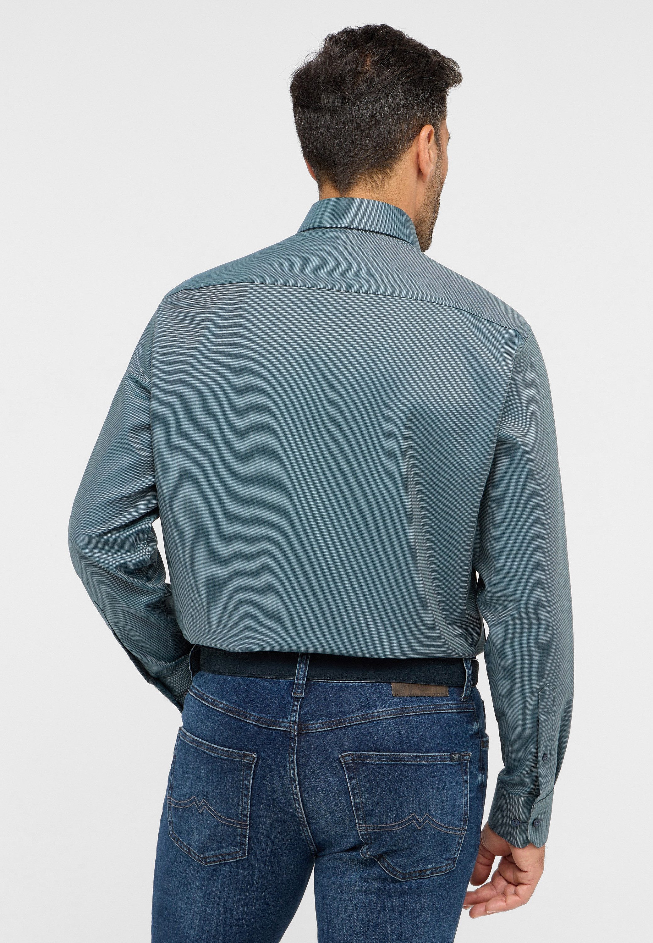 Eterna Overhemd met lange mouwen Comfort fit NON IRON (strijkvrij)