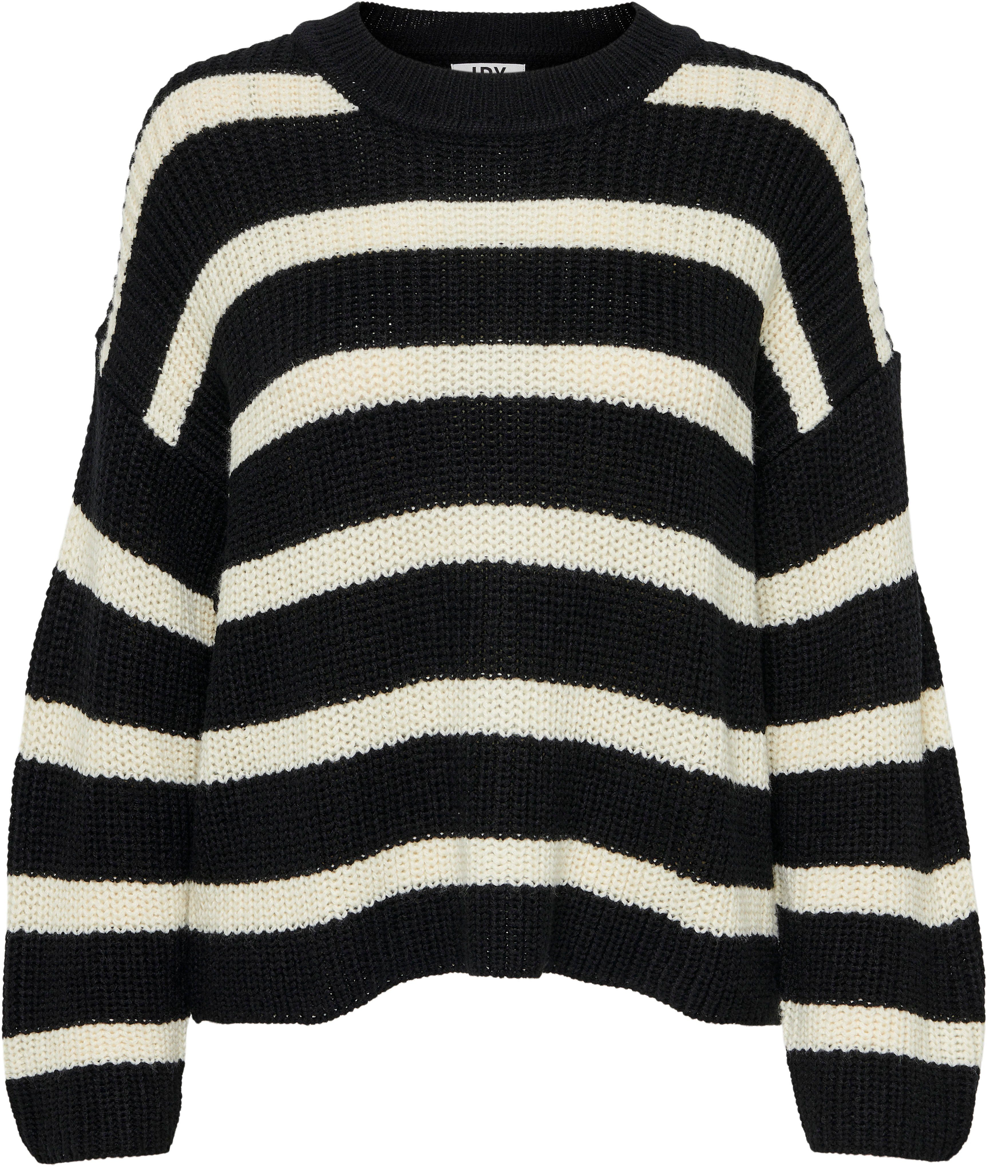 JDY Gebreide trui JDYJUSTY L/S STRIPE PULLOVER KNT NOOS