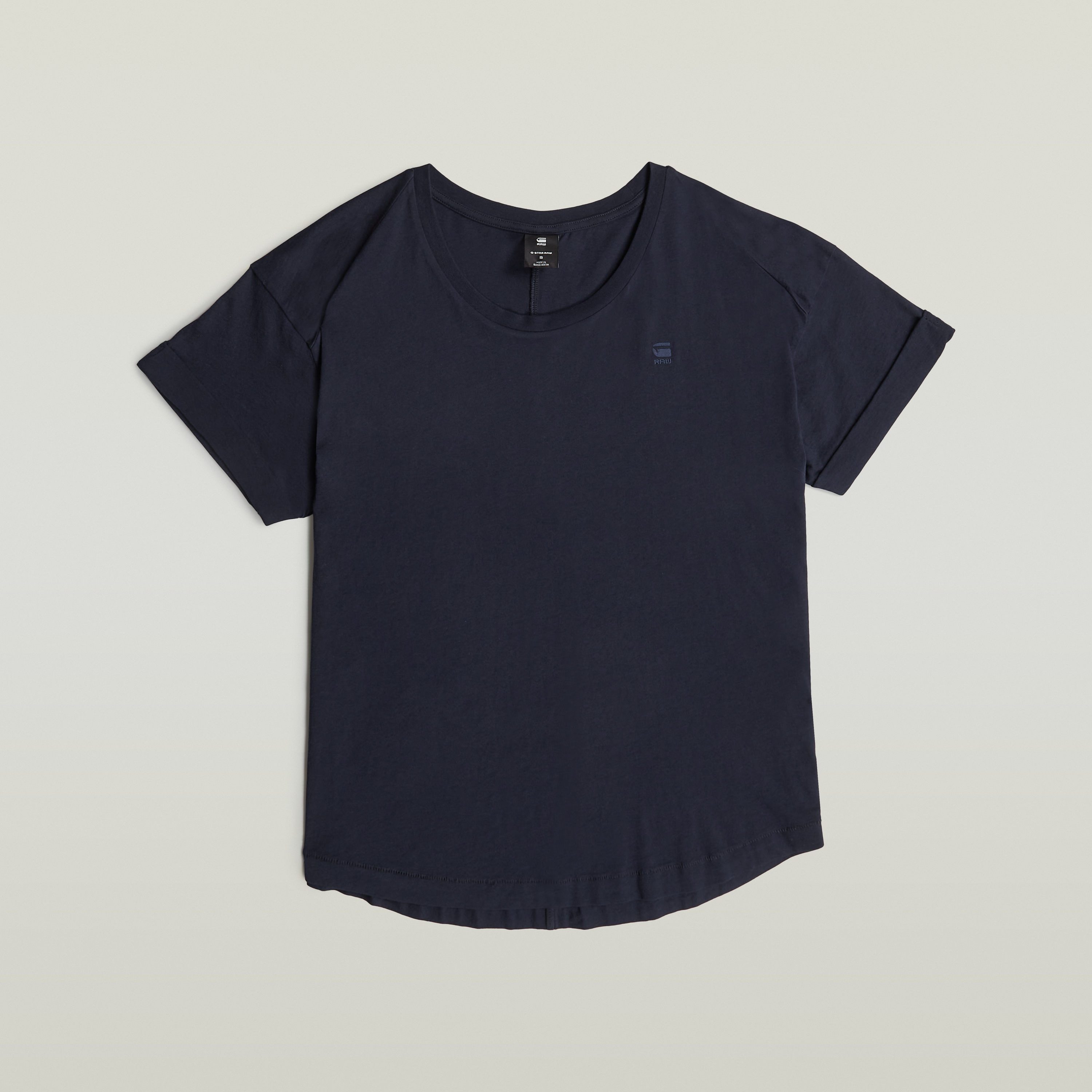 G-Star RAW T-shirt Rolled up met omgeslagen mouwen