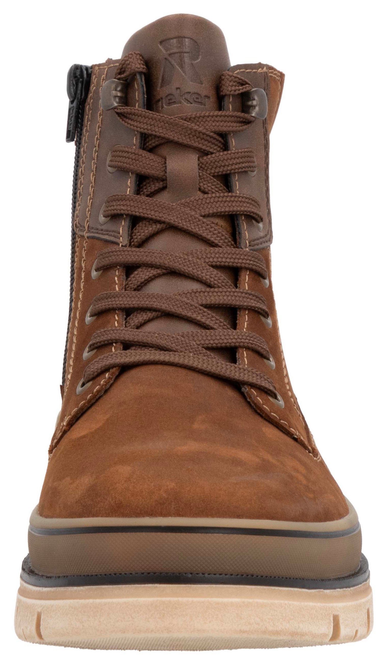 Rieker EVOLUTION Winterlaarsjes Plateau laarzen, veterschoenen met waterafstotend TEX-membraan