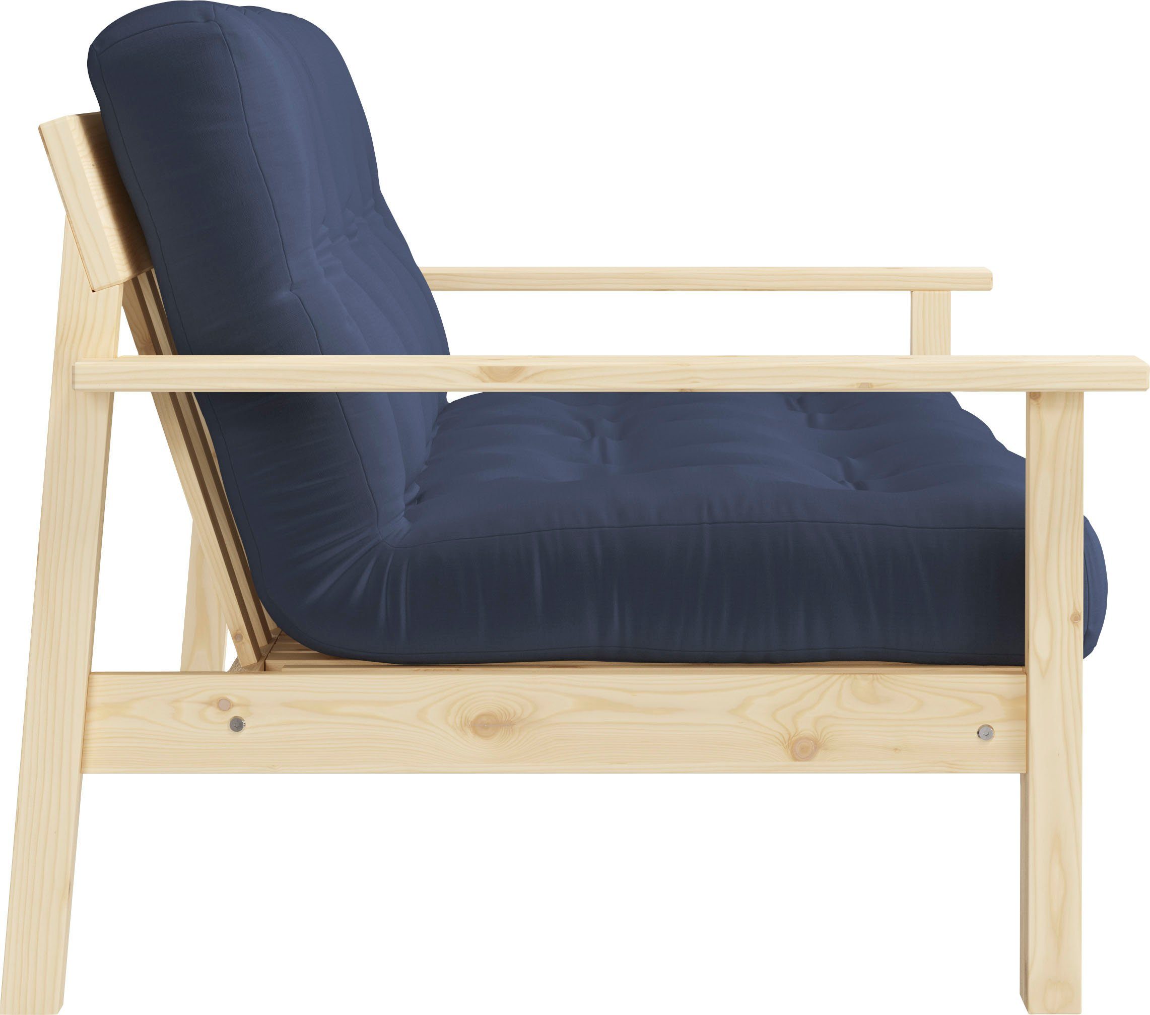 Karup Slaapbank Unwind Met houtstructuur, incl. futonmatras, ligoppervlak 130x190 cm