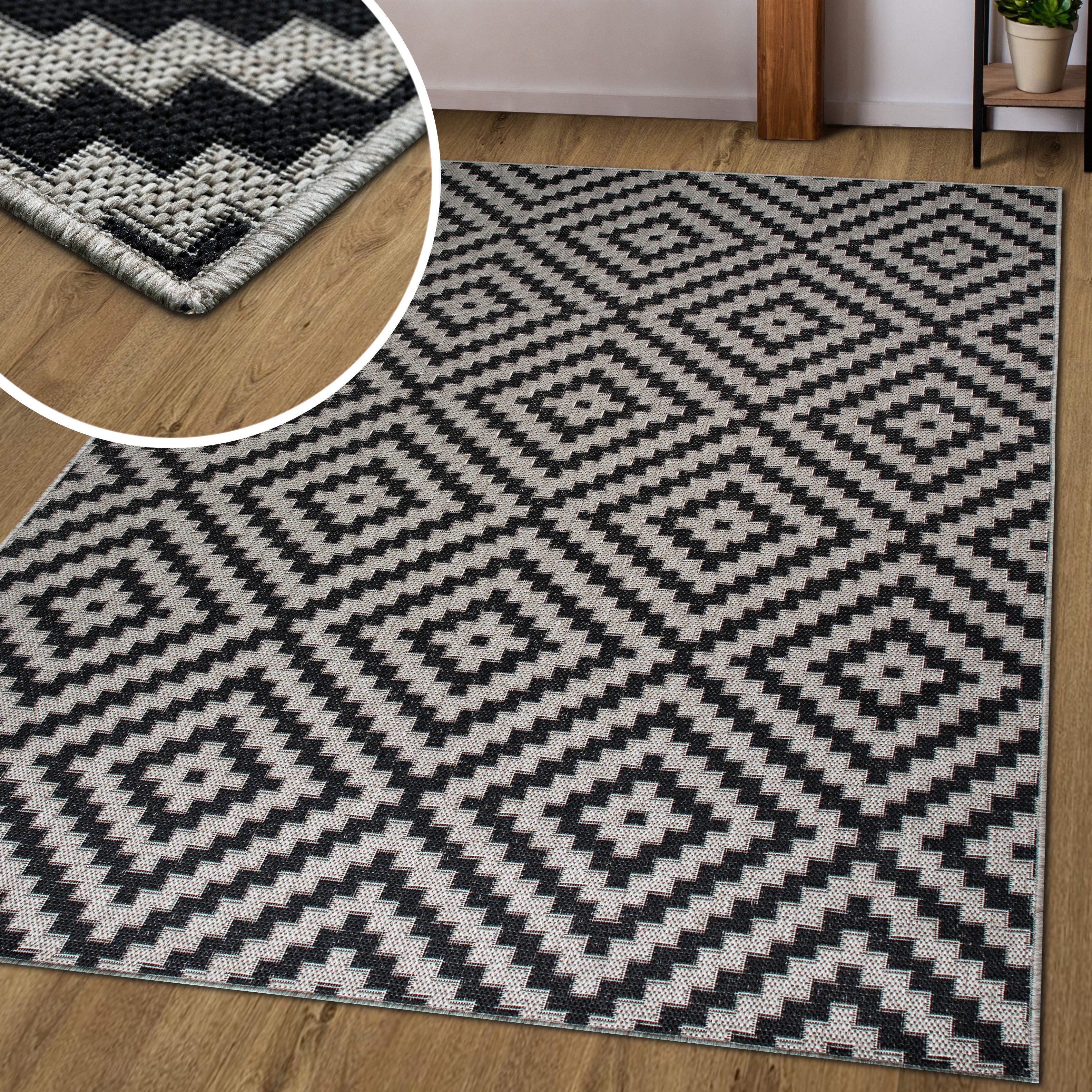my home Vloerkleed Cordoba is ook als loper verkrijgbaar Geschikt voor binnen en buiten, sisal-look, weerbestendig & uv-bestendig, boho