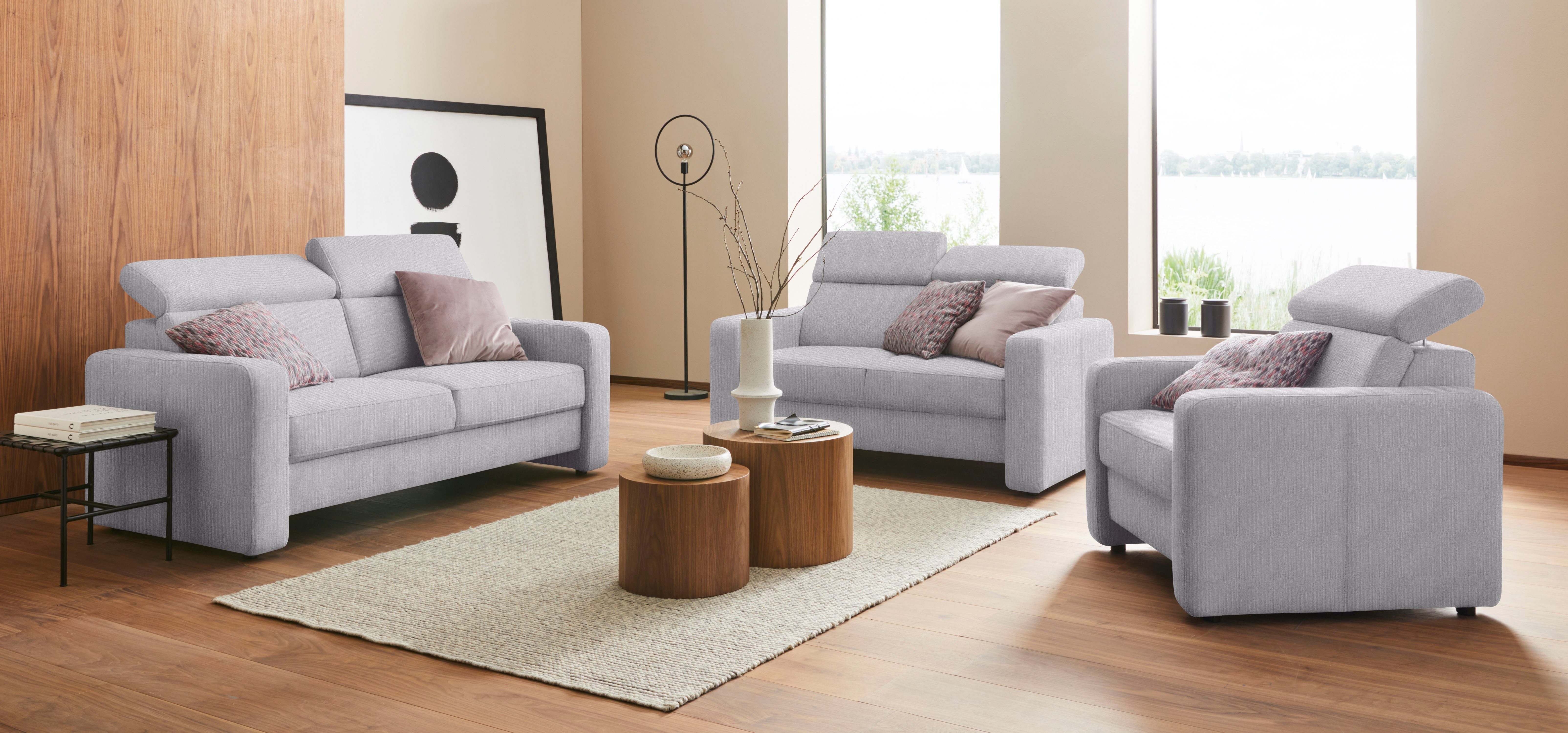 sit&more Fauteuil Bologna met binnenvering, met verstelbare hoofdsteun