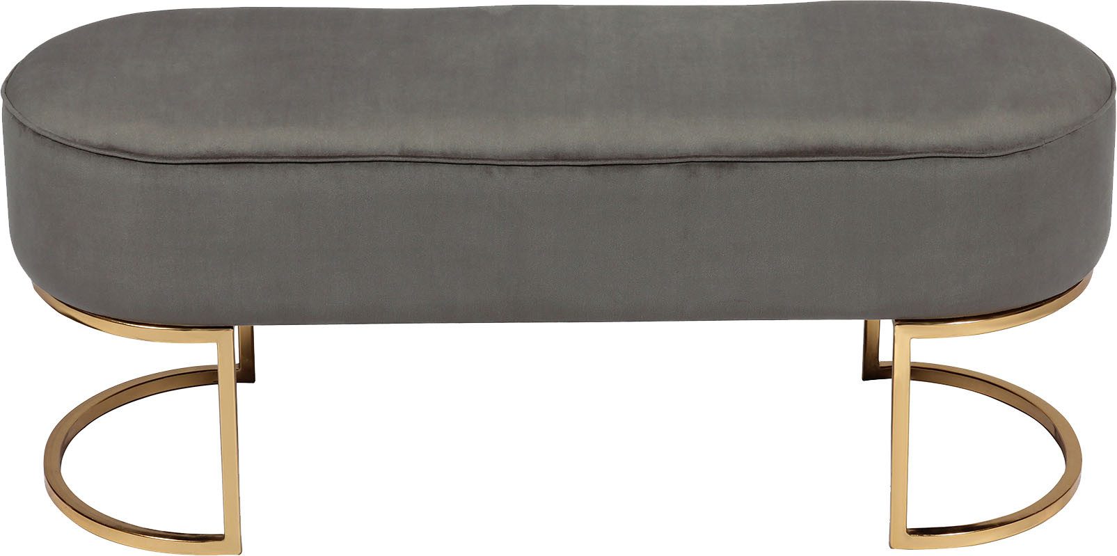 Kayoom Zitbank Pera 225, elegante uitstraling door goudkleurige frame, comfortabele bekleding (1 stuk)