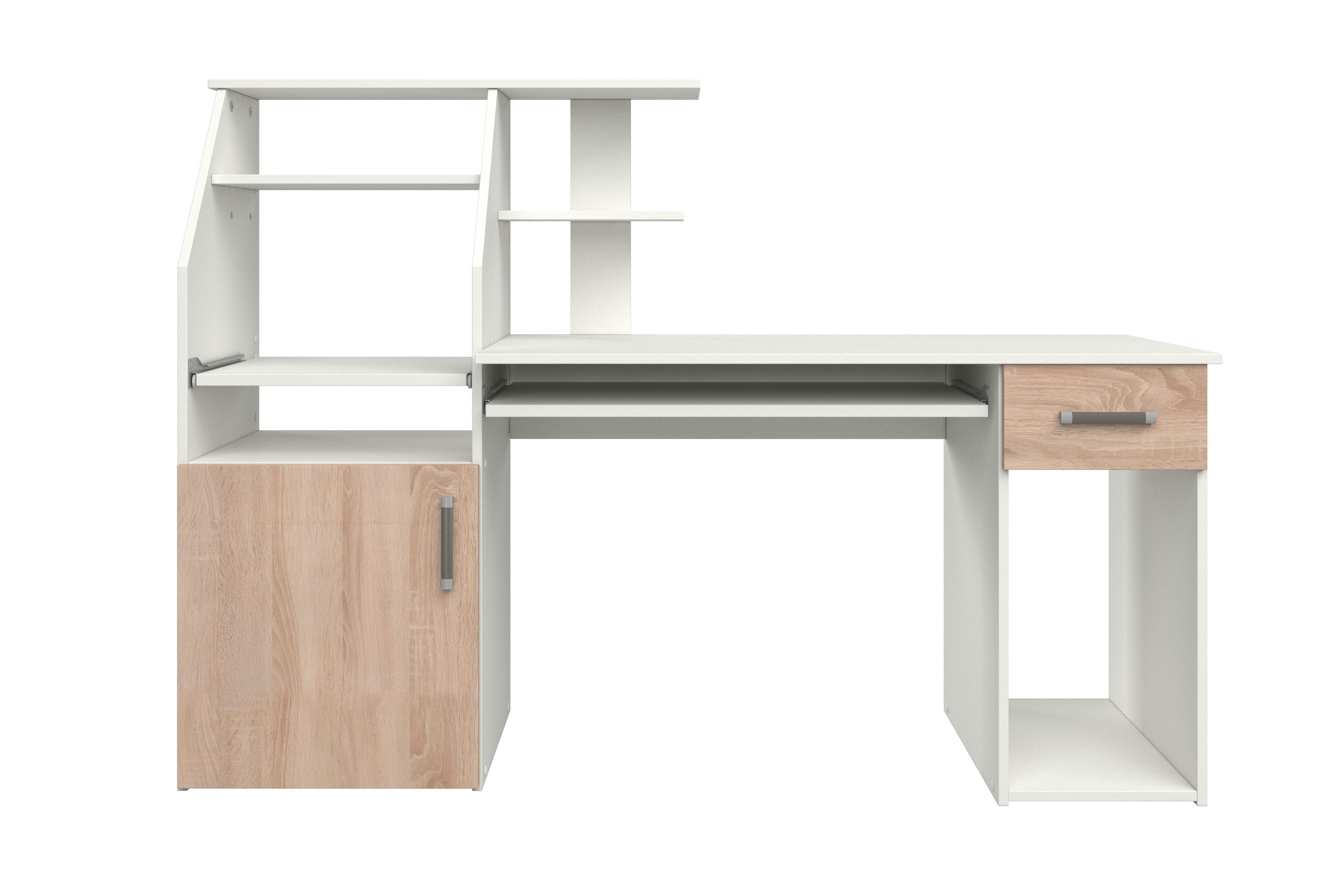 VOGL Möbelfabrik Bureau Don met uittrekplank voor het toetsenbord, made in germany