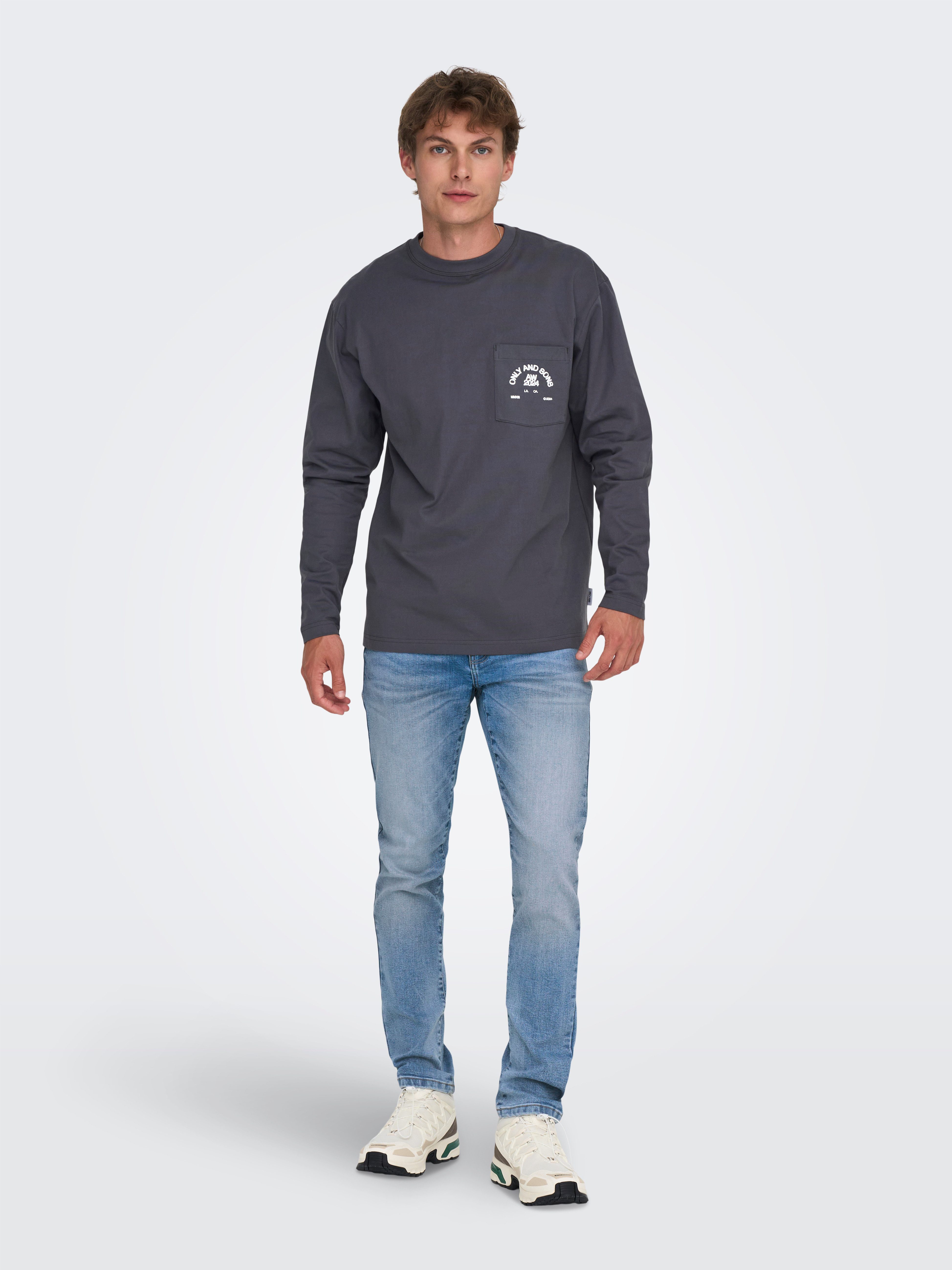 ONLY & SONS Slim fit jeans ONSLOOM SLIM LBD 8263 AZG DNM NOOS