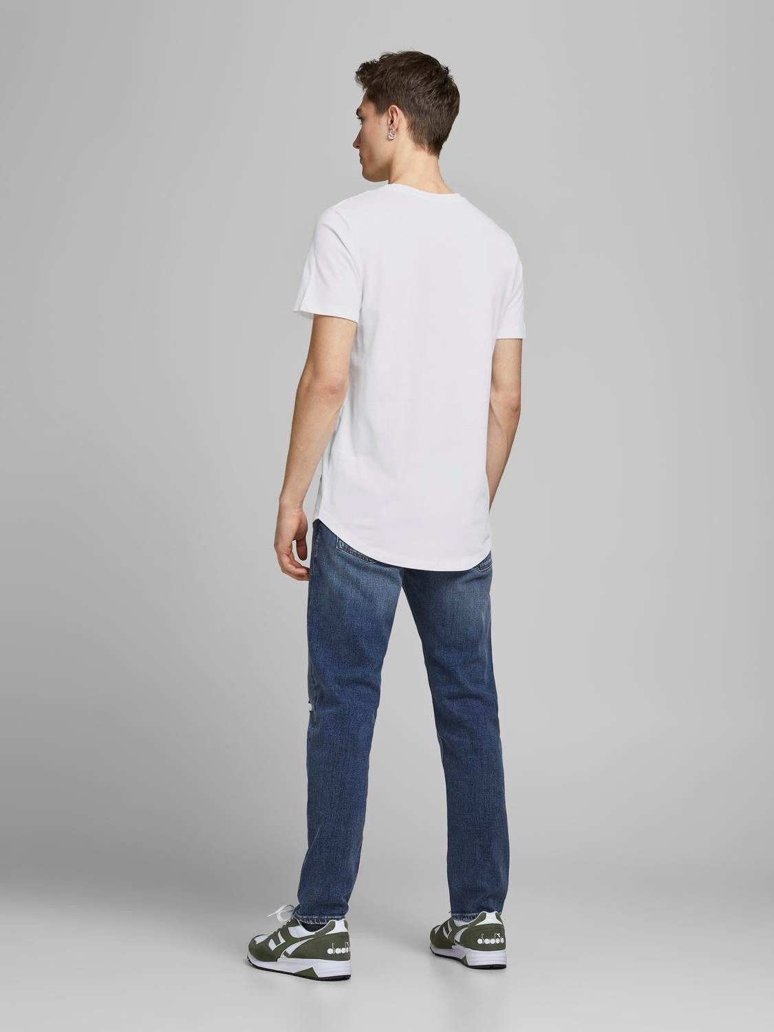Jack & Jones T-shirt JJENOA TEE SS CREW NECK 5PK MP NOOS (5-delig, Set van 5)