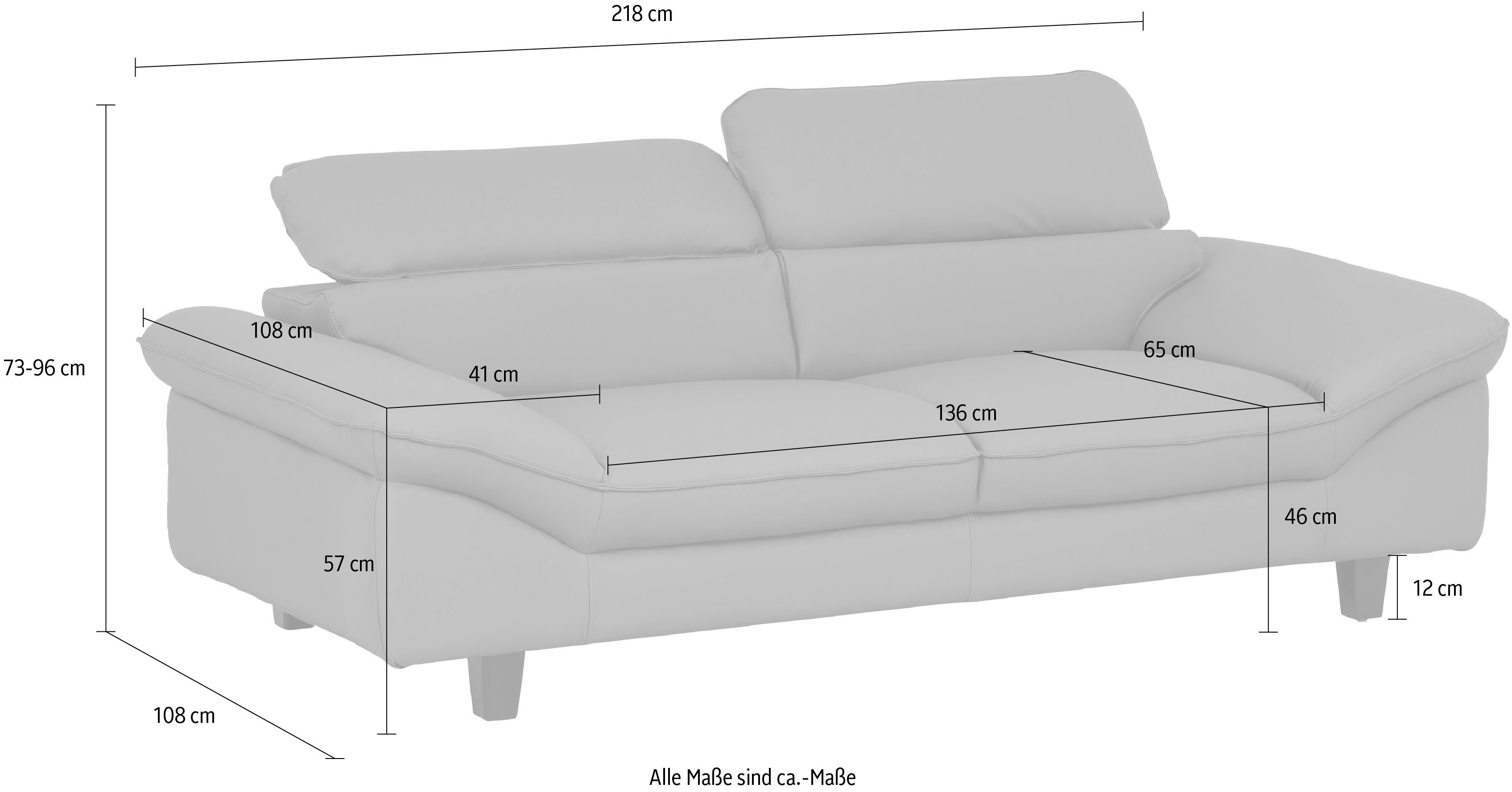 Home affaire 3-zitsbank Piloot Big-sofa met verstelbare rugleuning