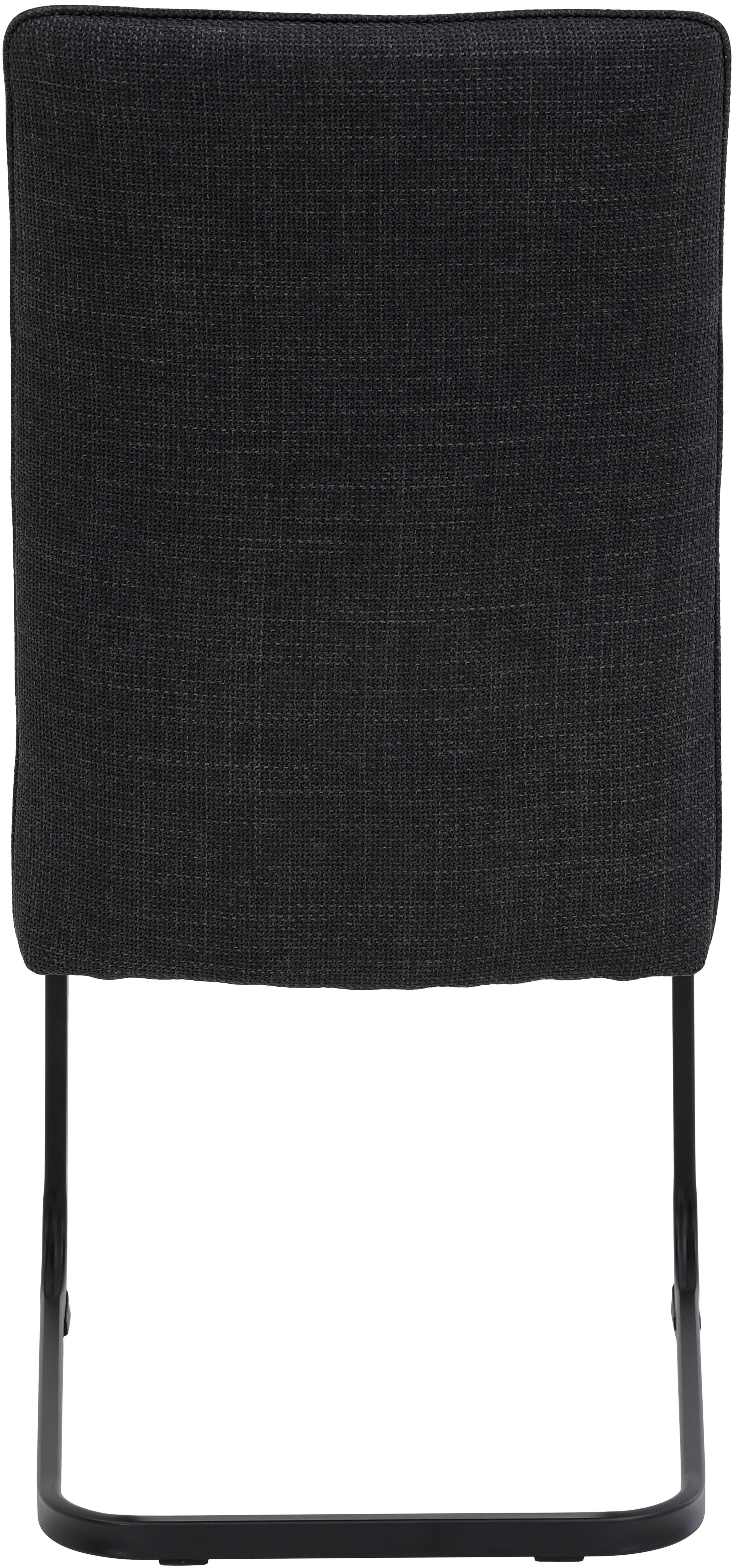 HELA Vrijdragende stoel Vrijhangende TOLEDO stoel met comfortzitting, gevoerd, microvezel bekleding (set)
