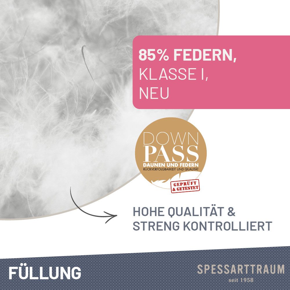 SPESSARTTRAUM Veren kussen First class Hoofdkussen in verschillende maten verkrijgbaar, in set goedkoper