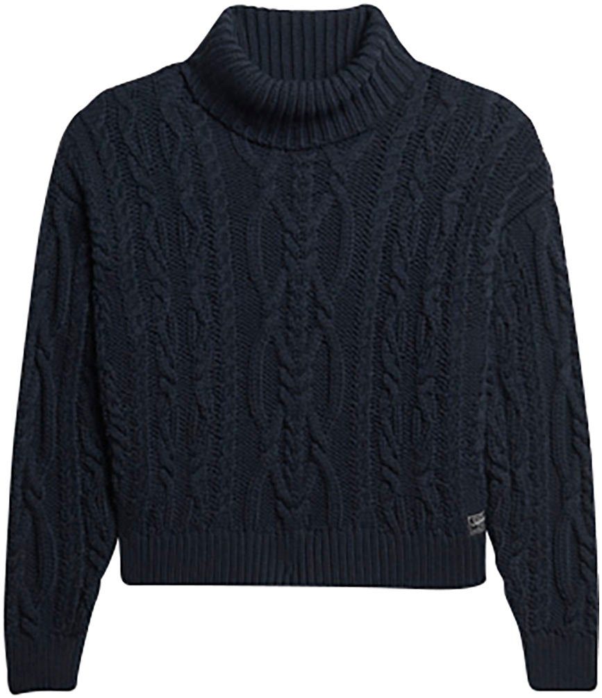Superdry Gebreide trui VINTAGE HIGH NECK CABLE KNIT
